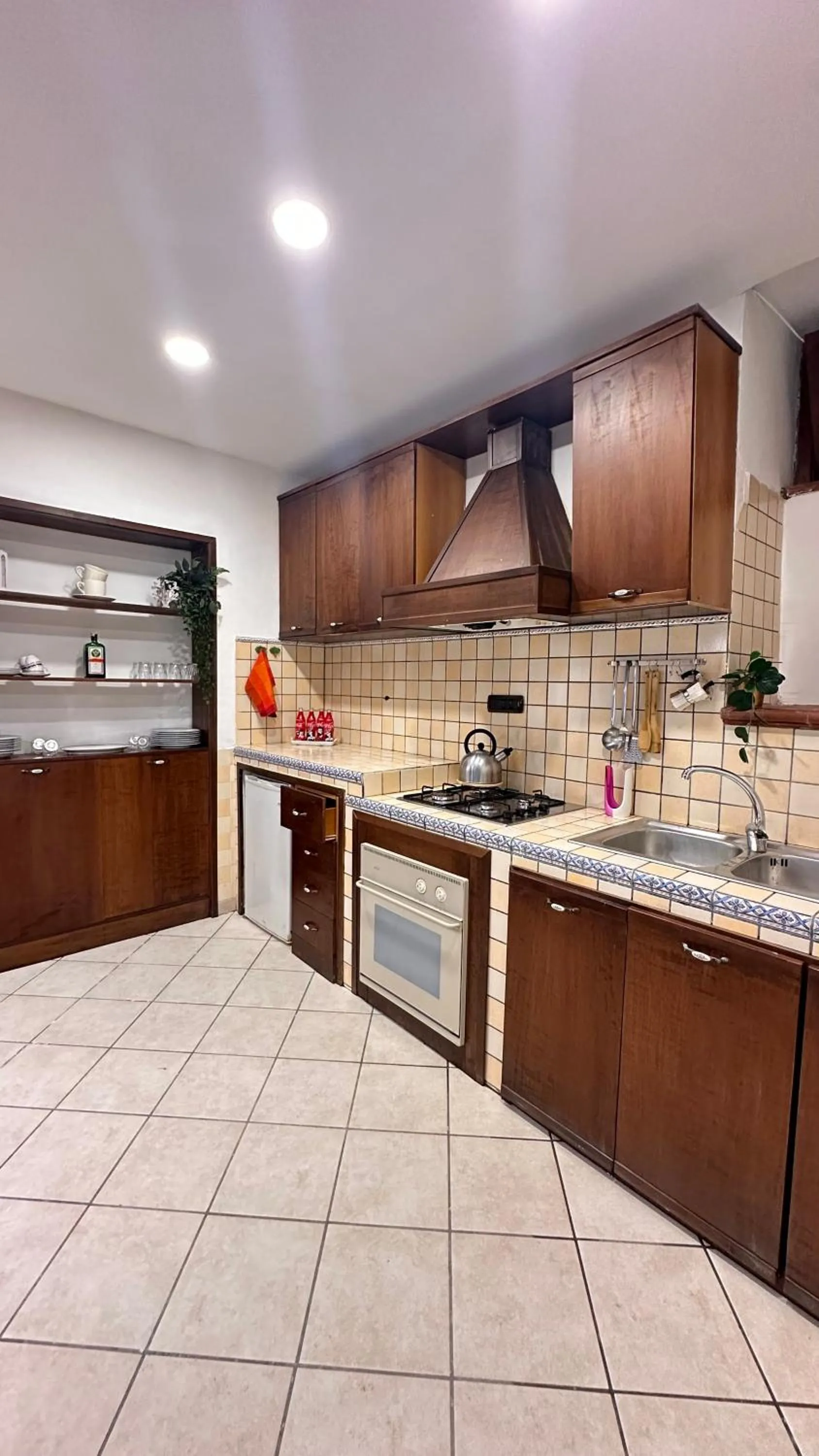 Kitchen or kitchenette in loft style taverna