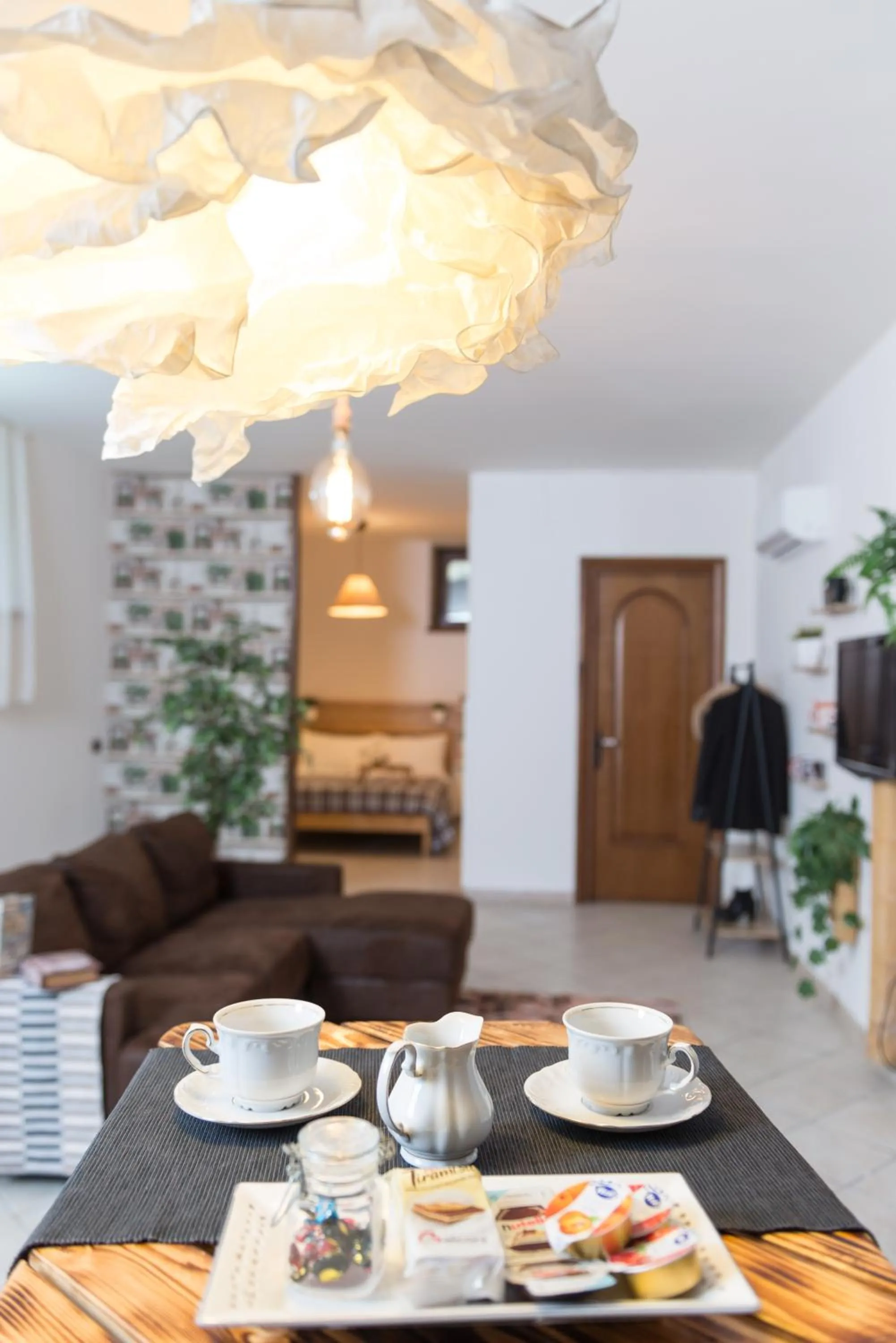 Coffee/tea facilities in loft style taverna