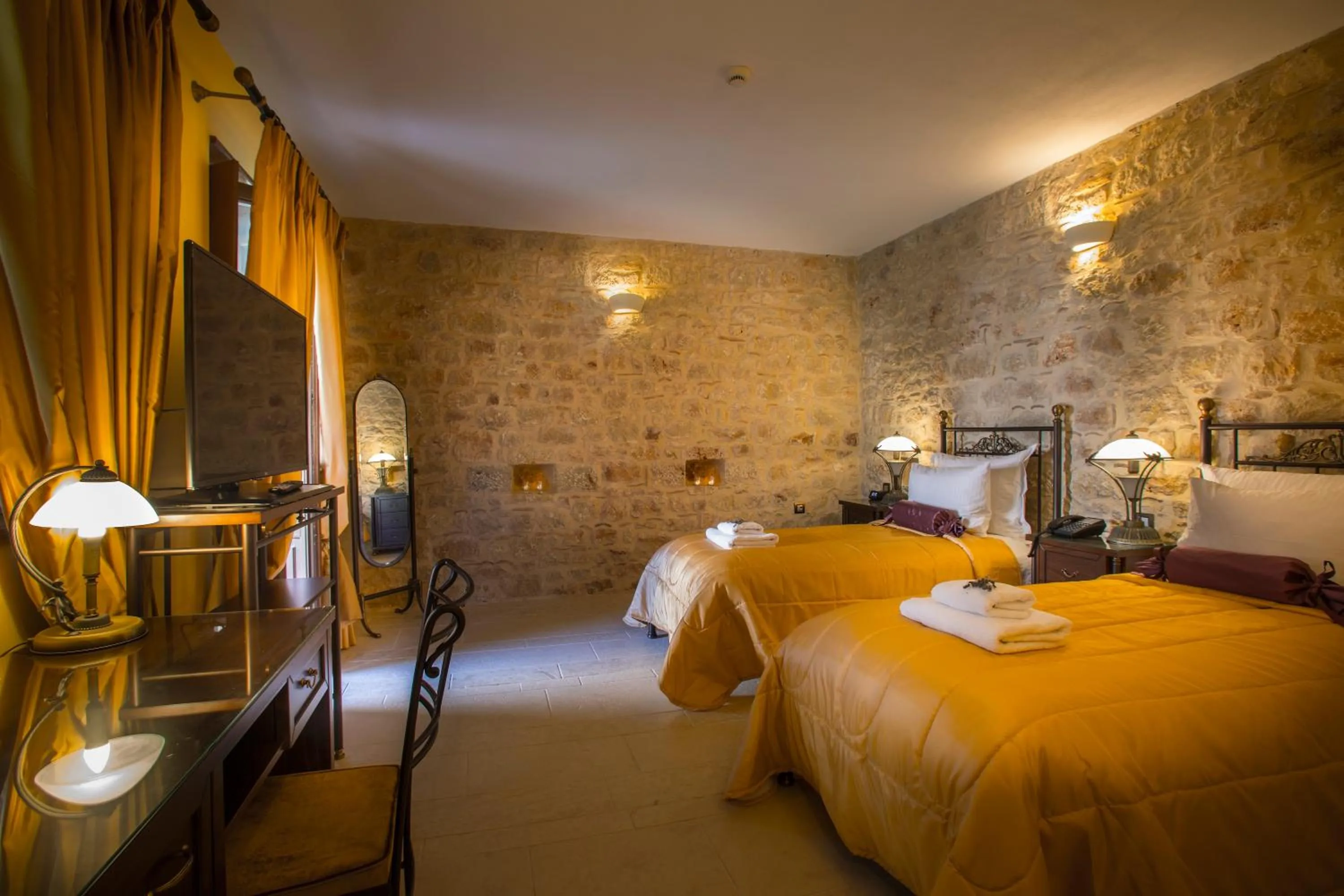 Photo of the whole room, Bed in Mystras Grand Palace Resort & Spa