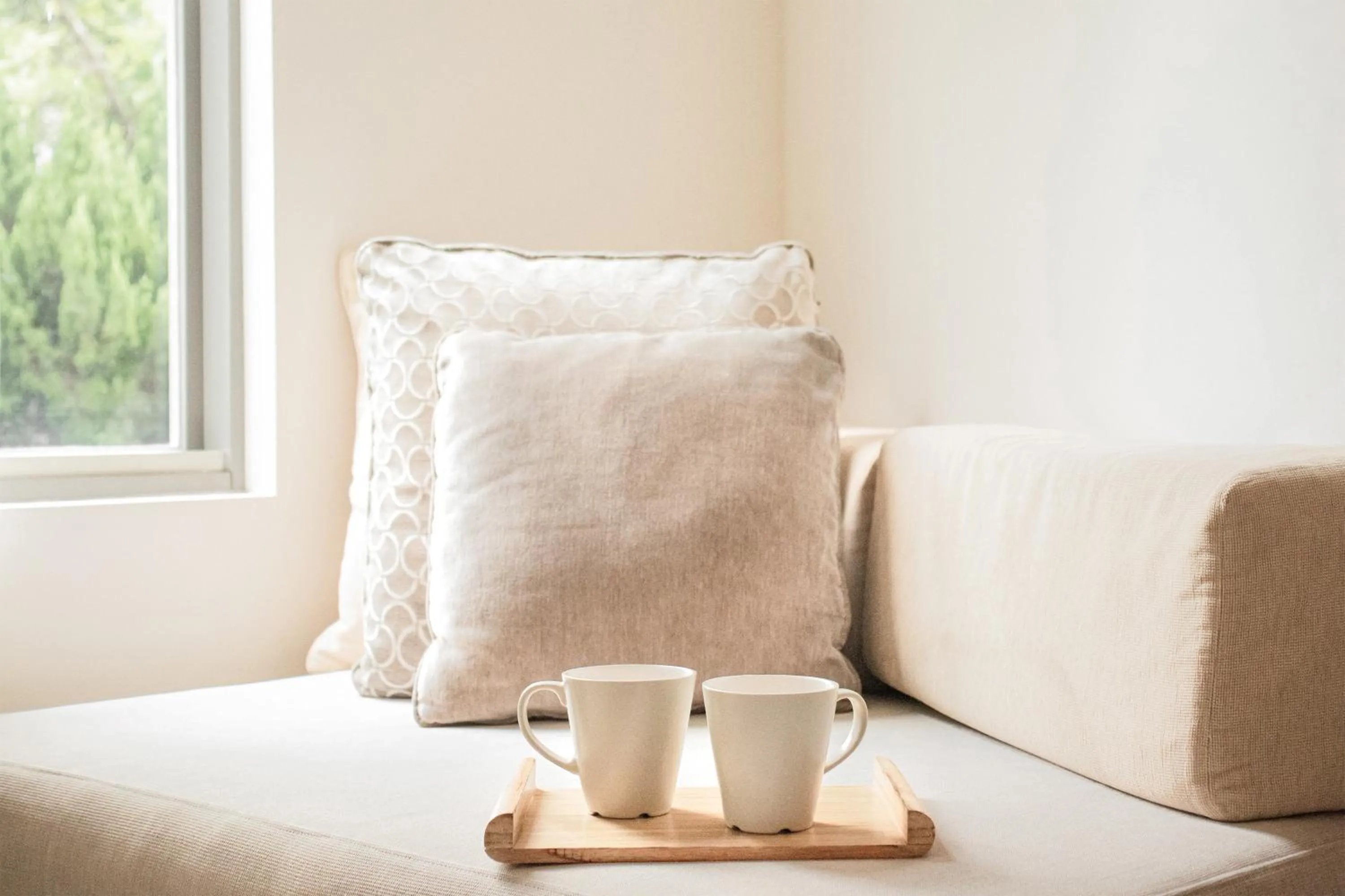 Seating area in CHECK inn SELECT Taipei Yangmingshan