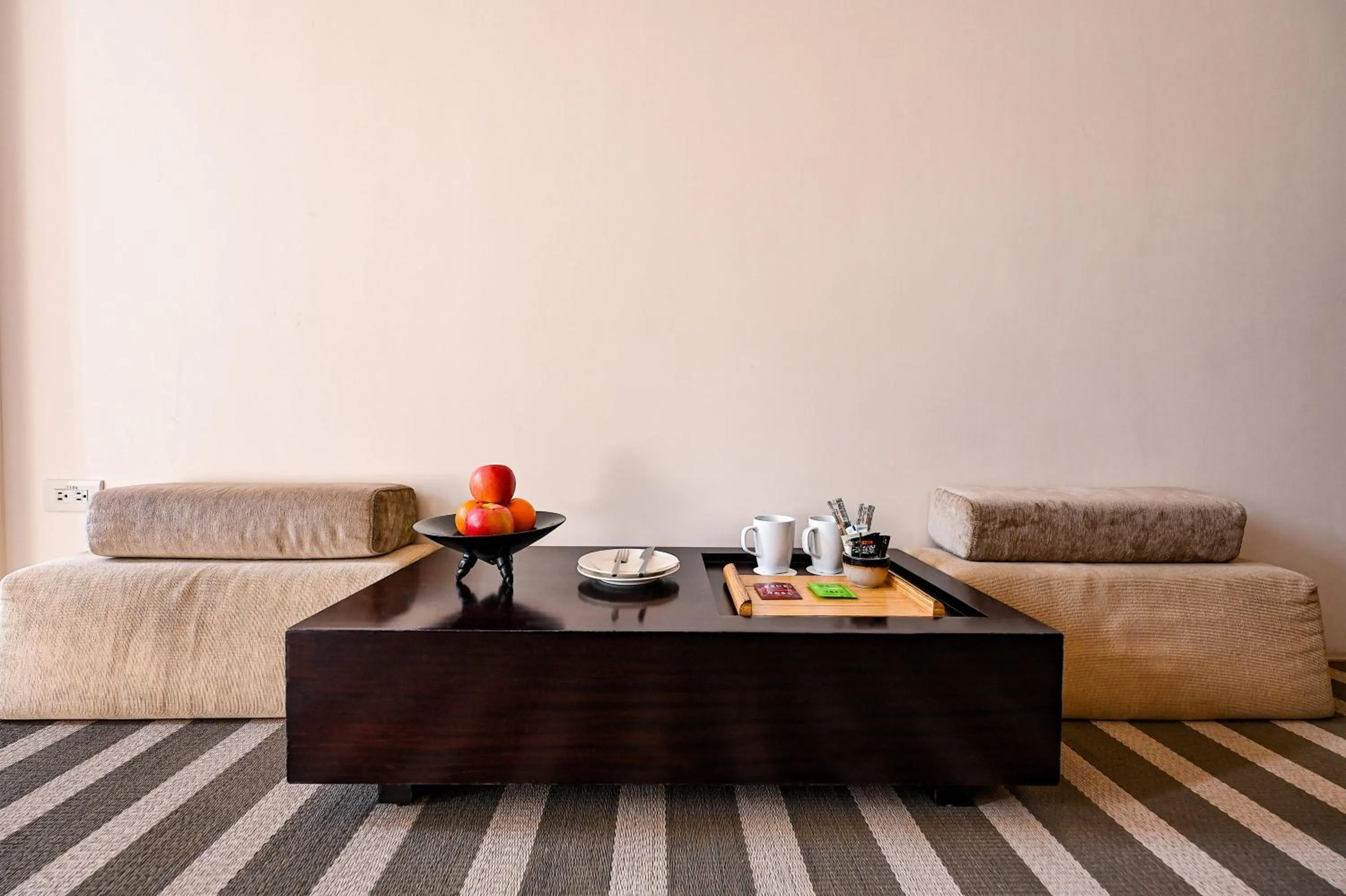 Seating area in CHECK inn SELECT Taipei Yangmingshan