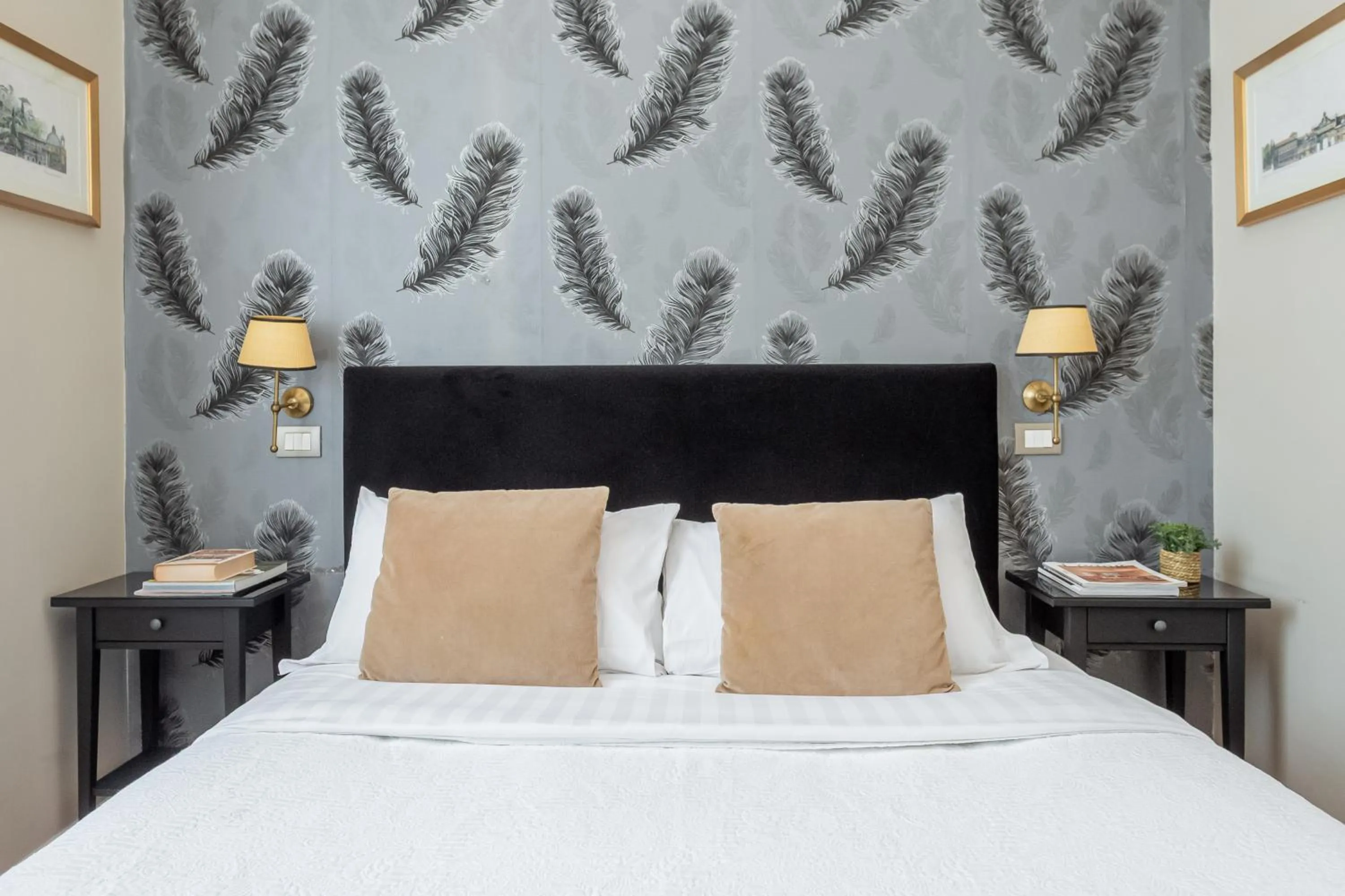 Bedroom, Bed in Hotel Parrasio