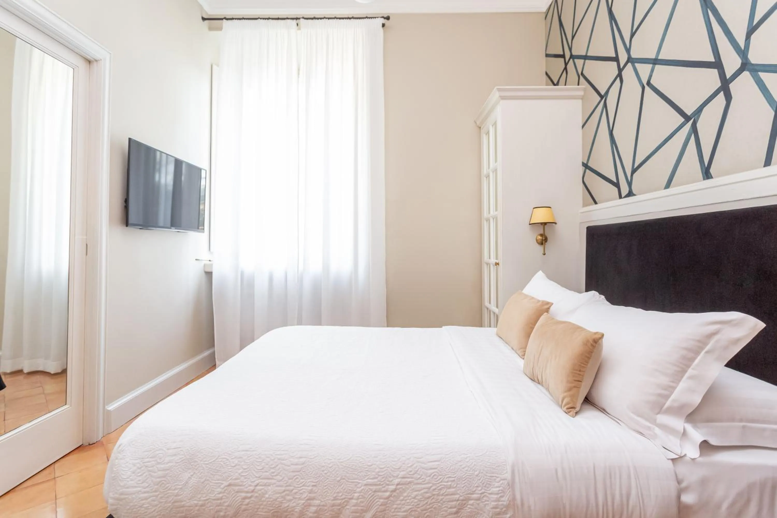 Bedroom, Bed in Hotel Parrasio