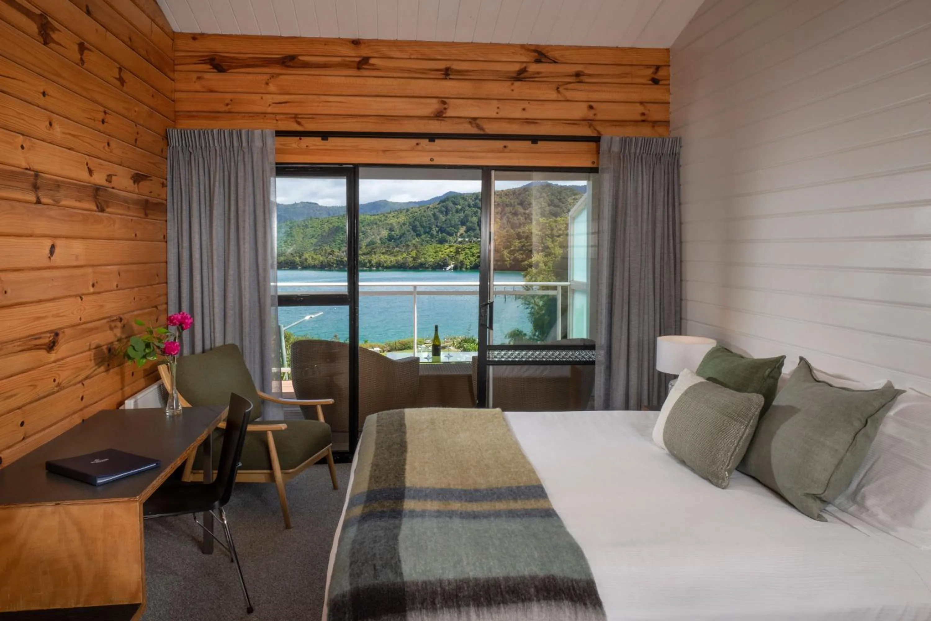 Bed in The Portage Resort