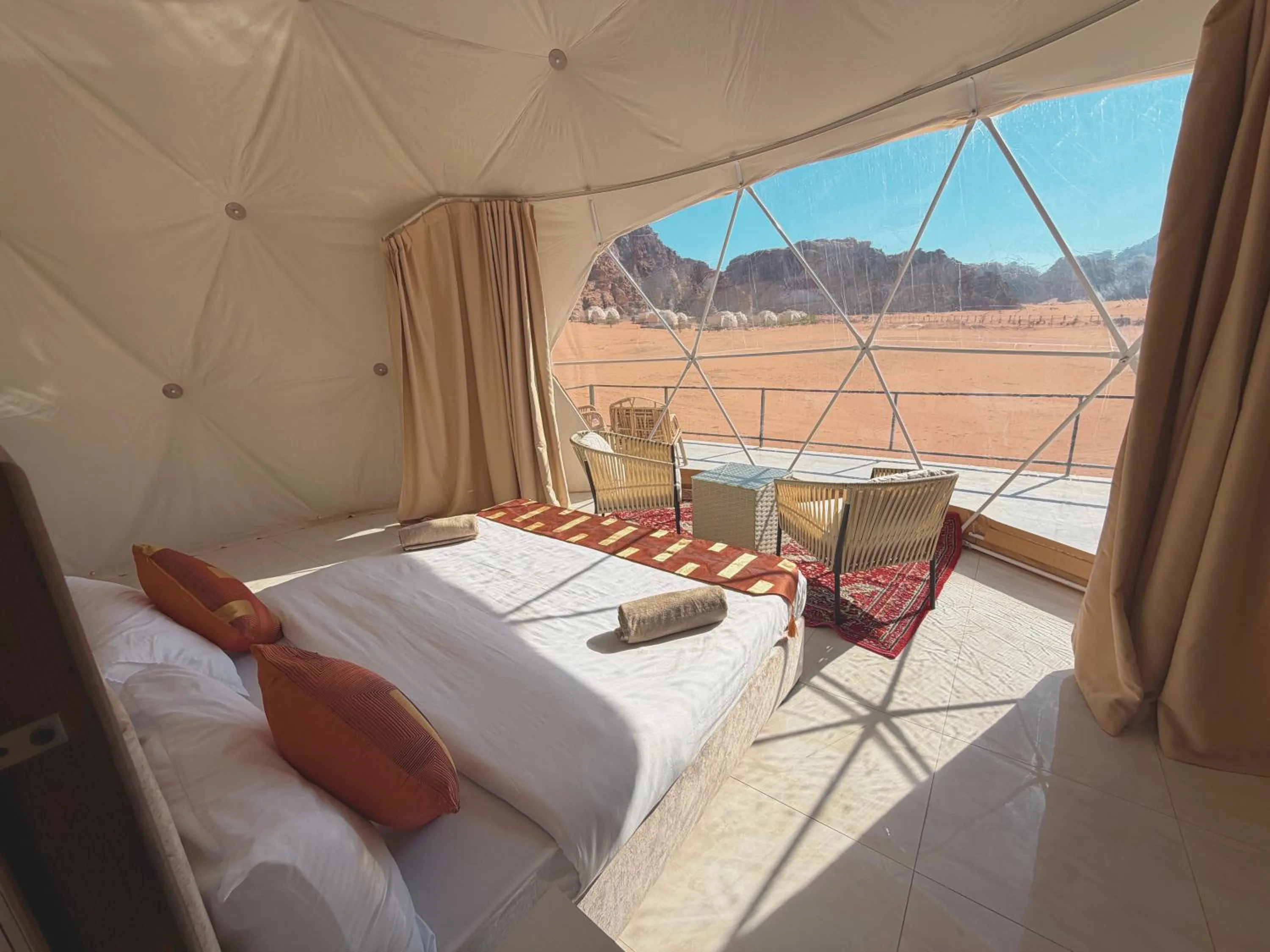 Bed in Hasan Zawaideh Camp