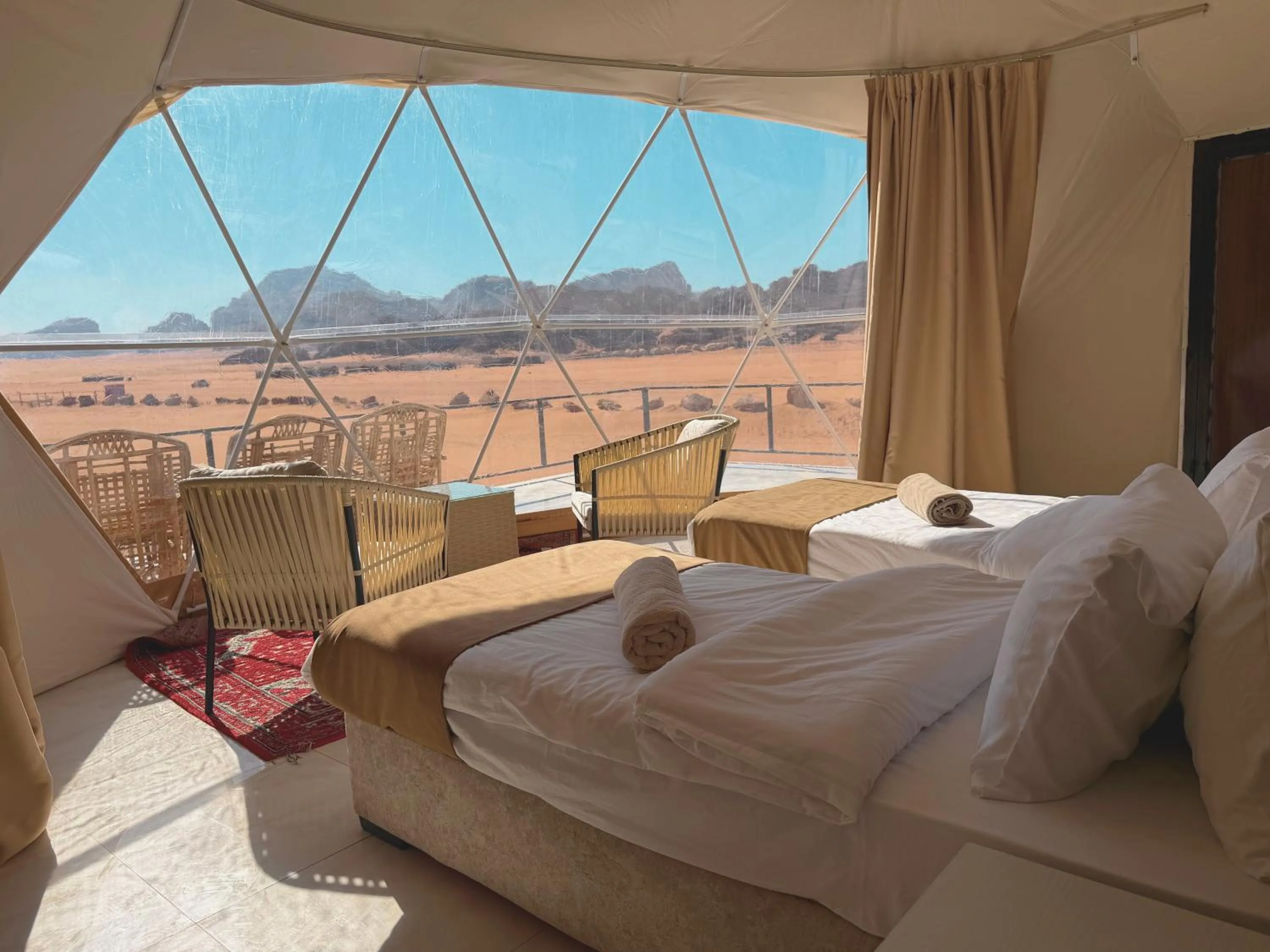 Bed in Hasan Zawaideh Camp