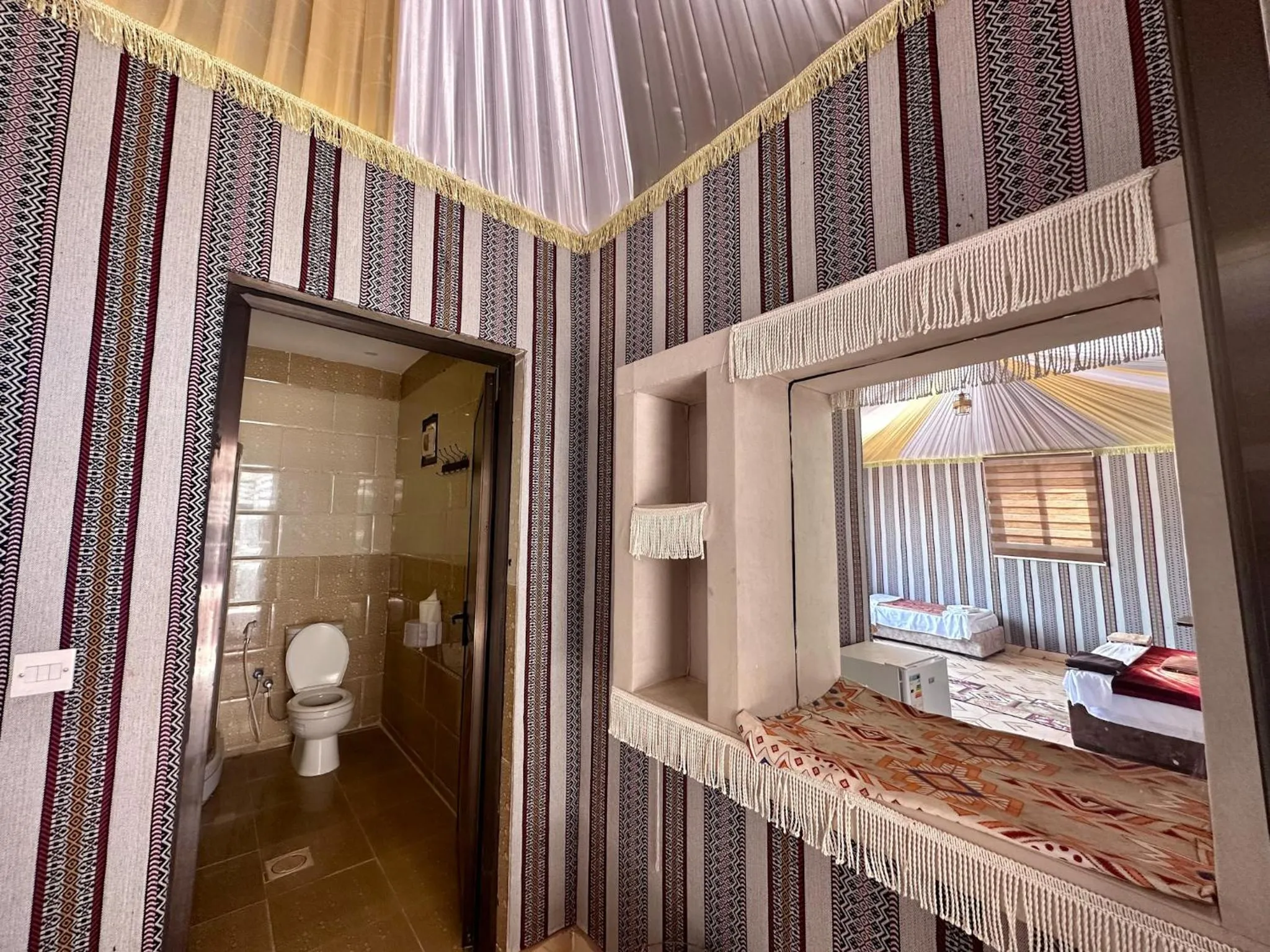 Bathroom, Bed in Hasan Zawaideh Camp