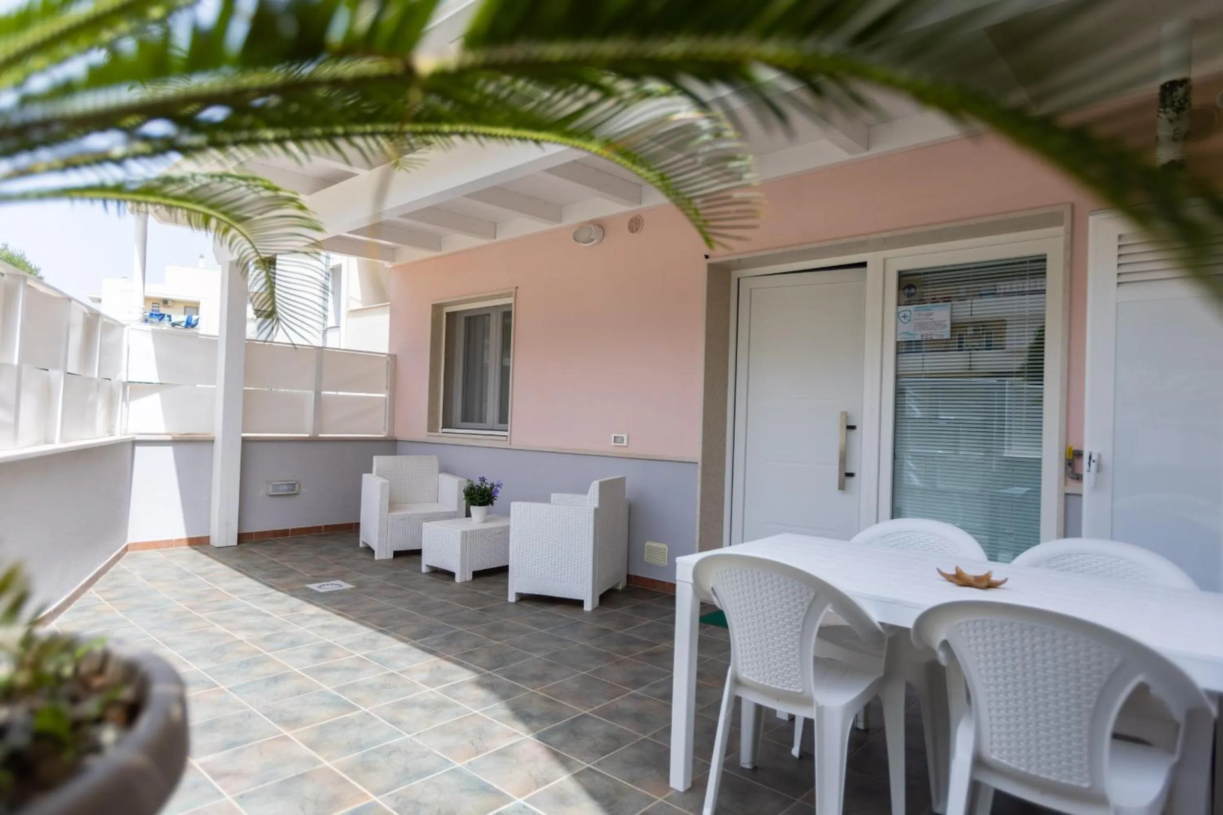 Patio in B&B Il più bello dei mari