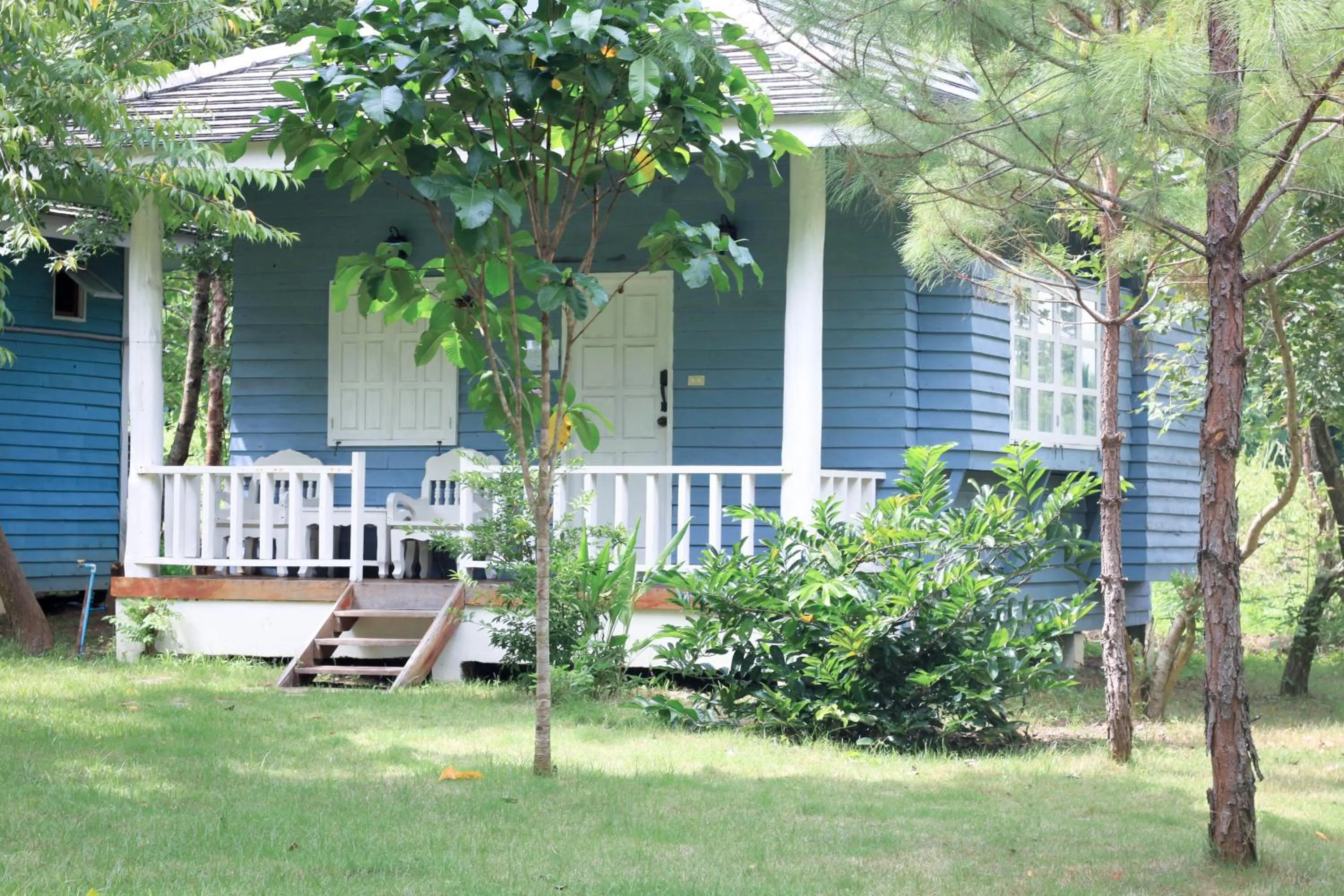 Patio in Pai Flora Resort
