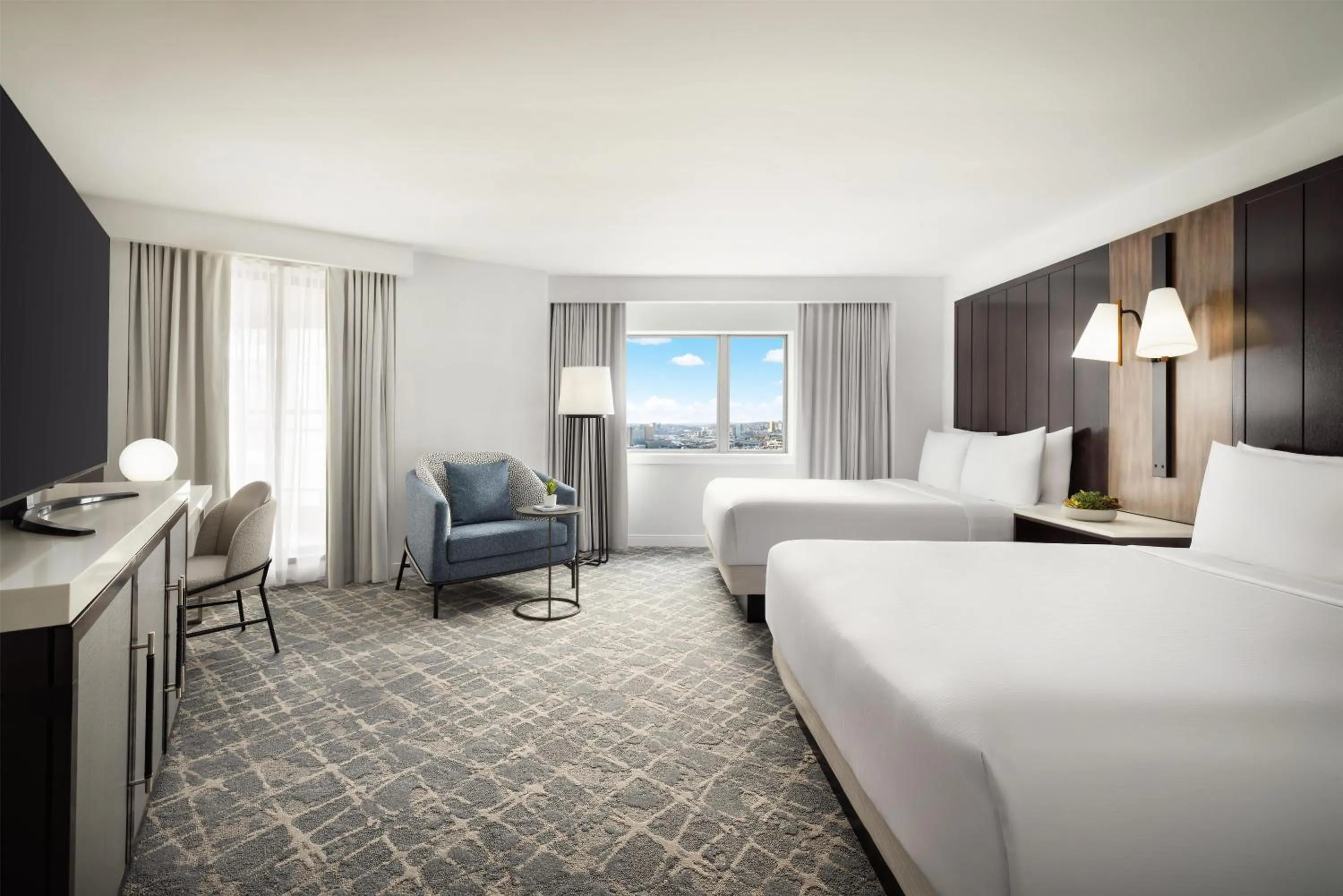 Bed in Hilton Boston Back Bay