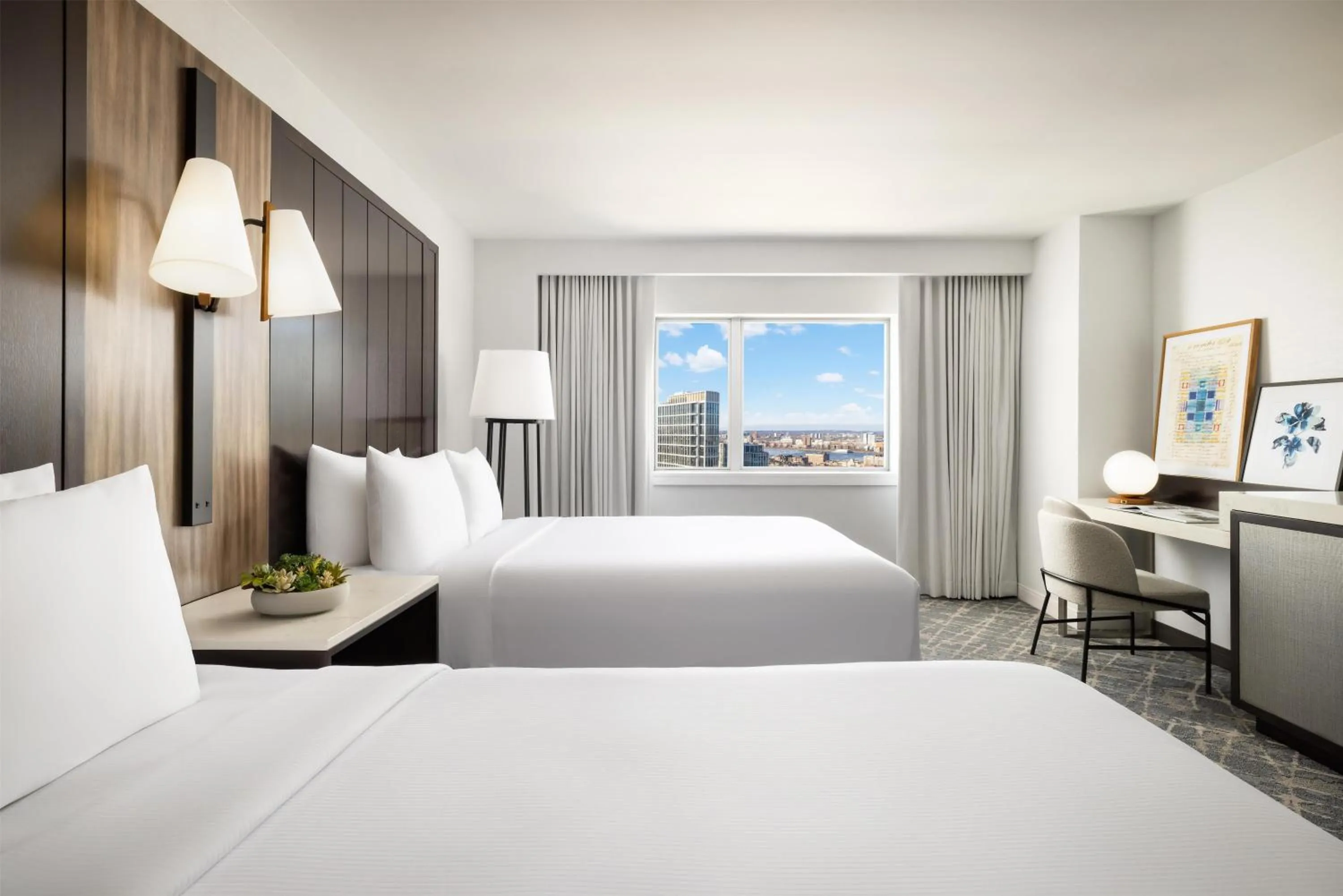 Bed in Hilton Boston Back Bay