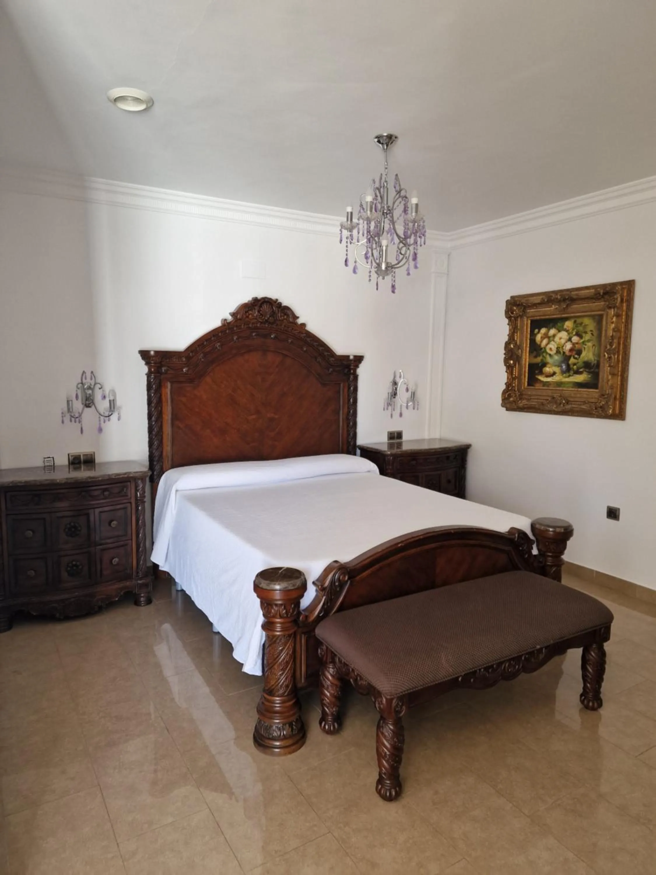 Bed in Hotel Restaurante Setos