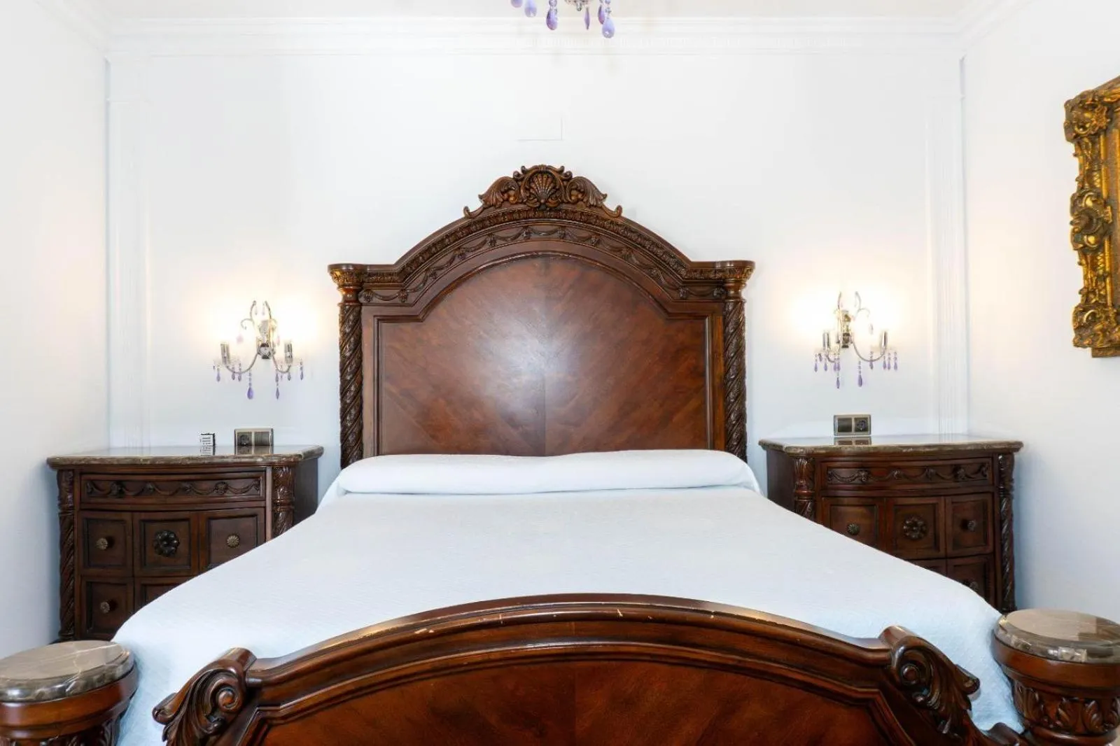 Bed in Hotel Restaurante Setos