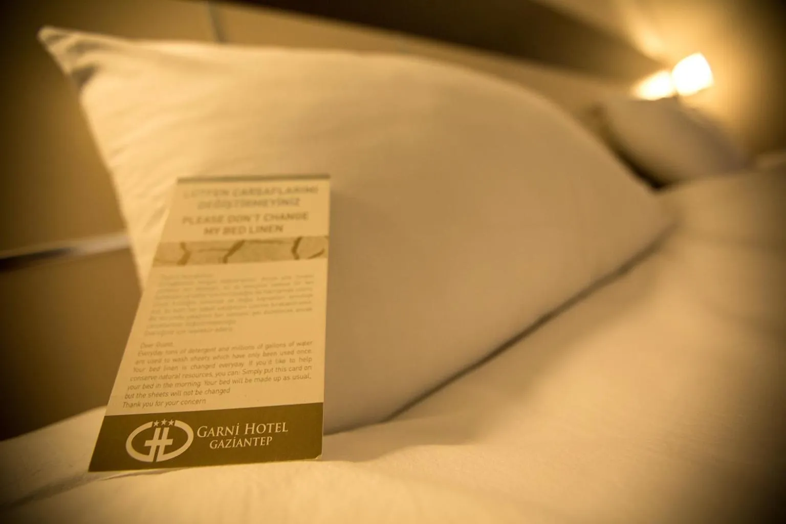 Bed in Gaziantep Garni Hotel