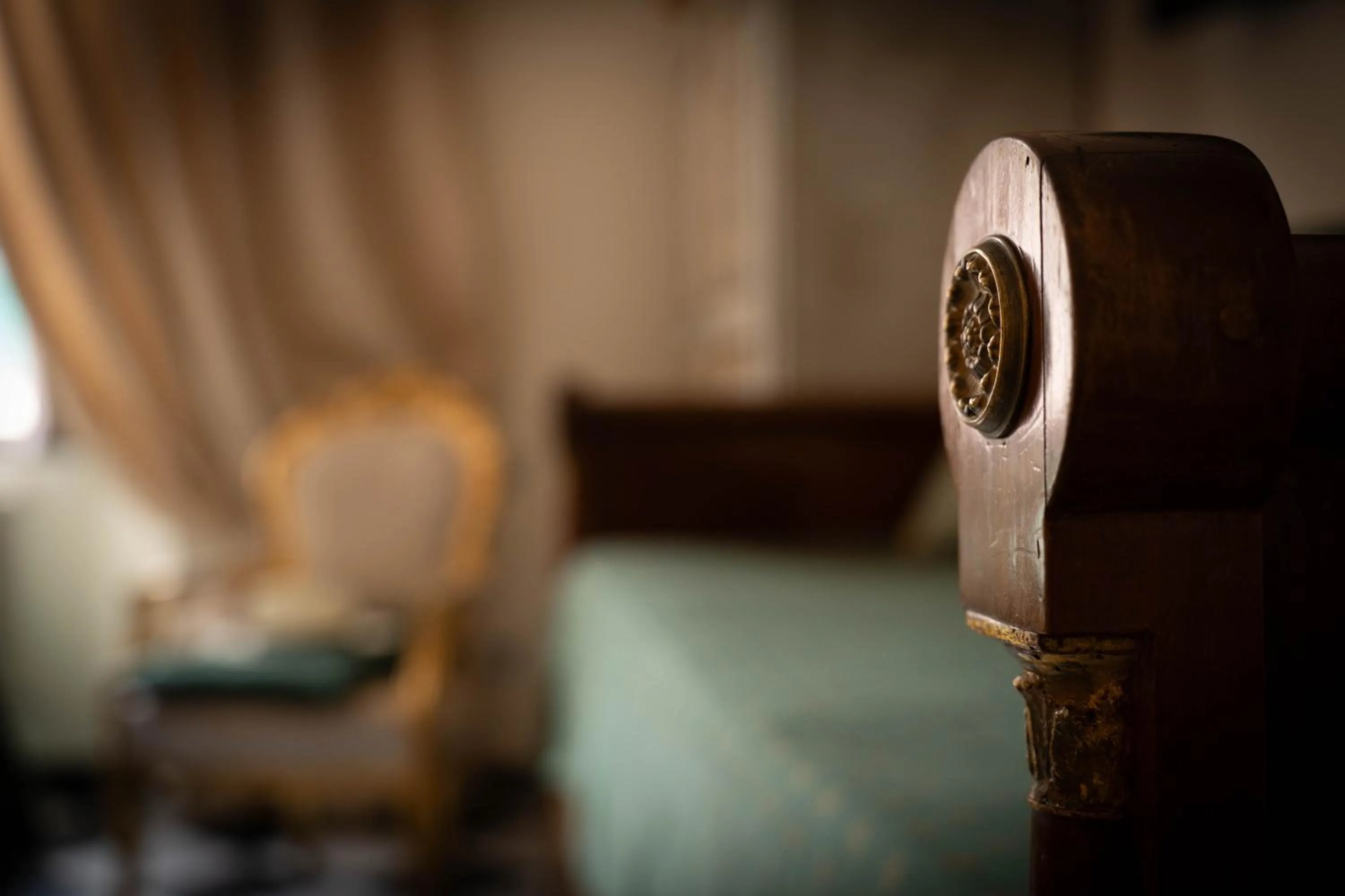 Decorative detail, Bed in Morali Palace