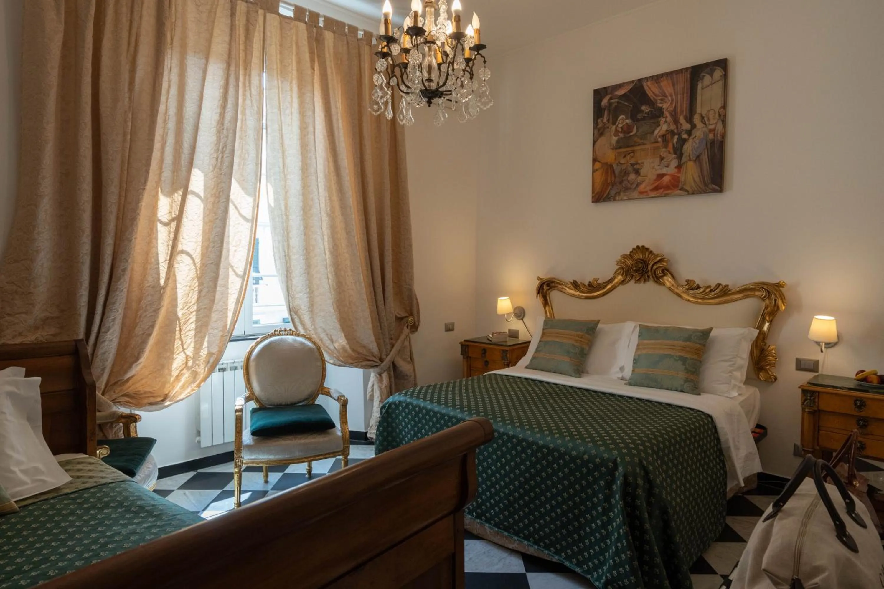 Bedroom, Bed in Morali Palace