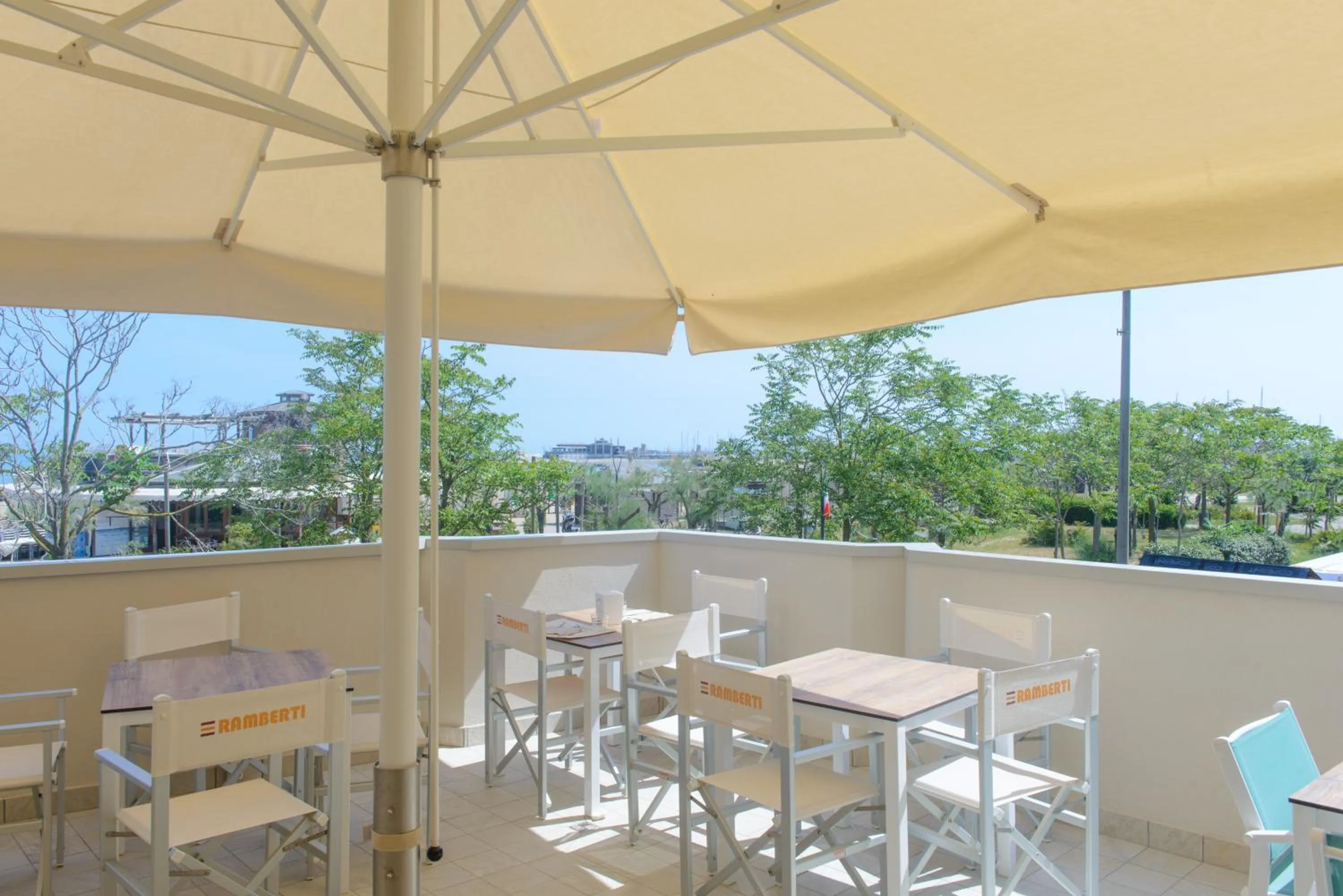 Patio in Hotel Paloma Beach Front Chiringuitos Time