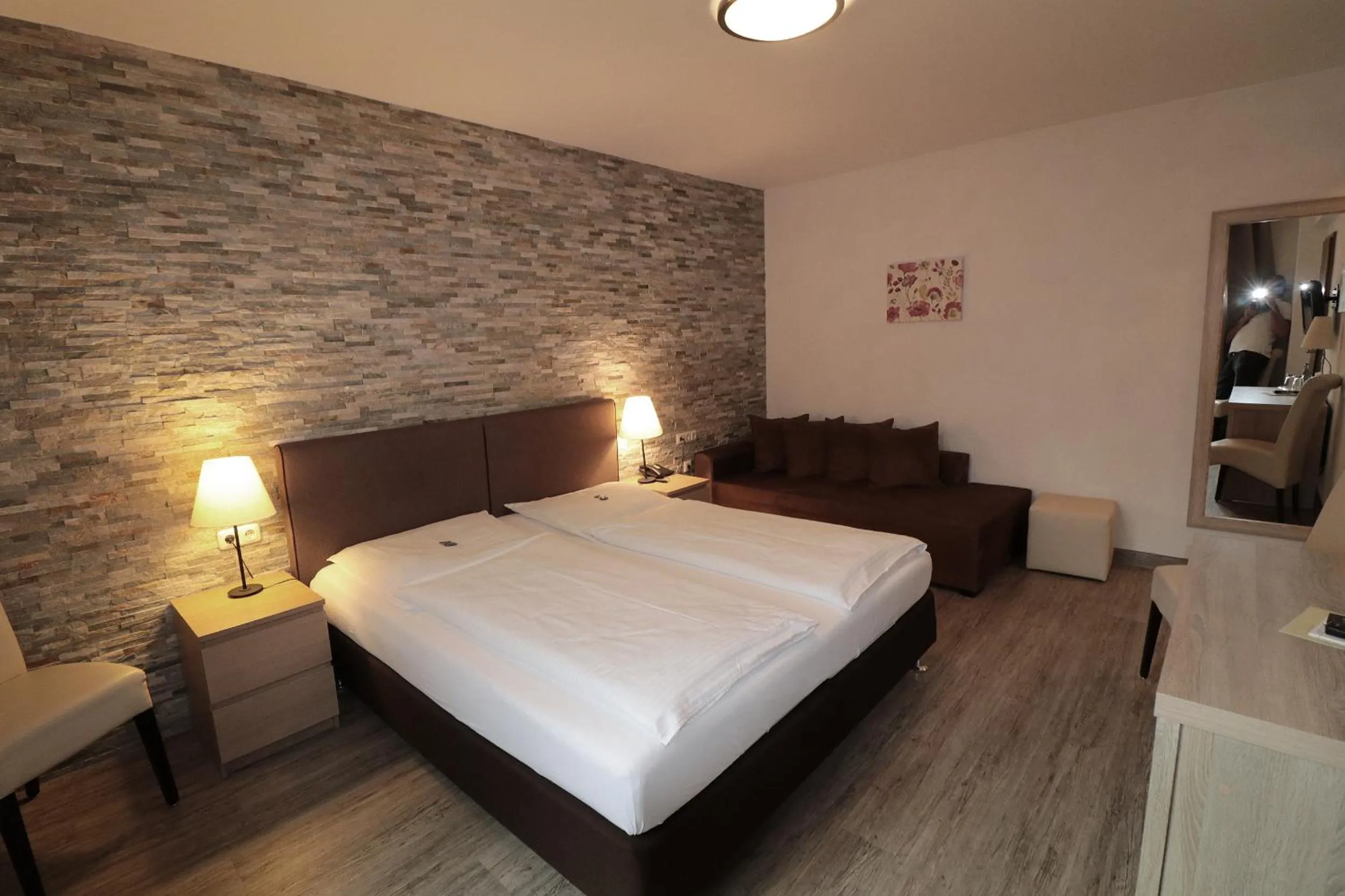 Photo of the whole room, Bed in Hotel Central Garni