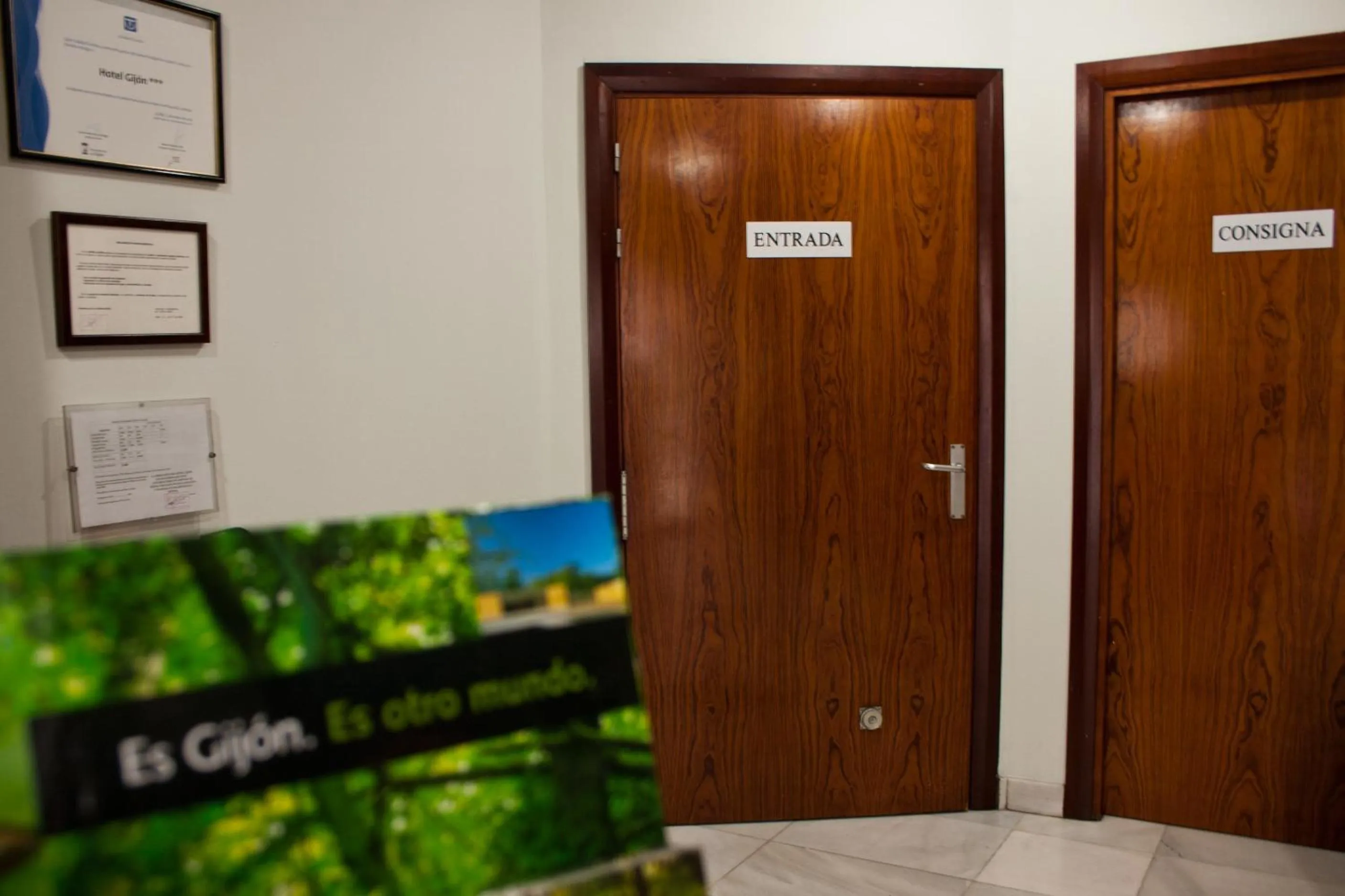 Lobby or reception in Hotel Gijon