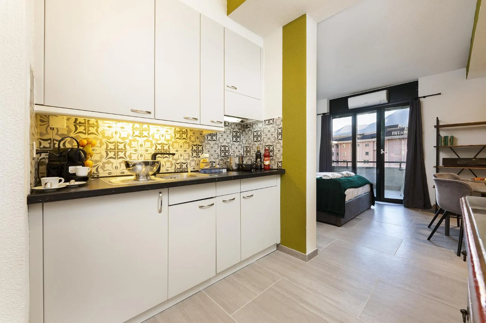 kitchen in GuestHouse Lugano Center by LR