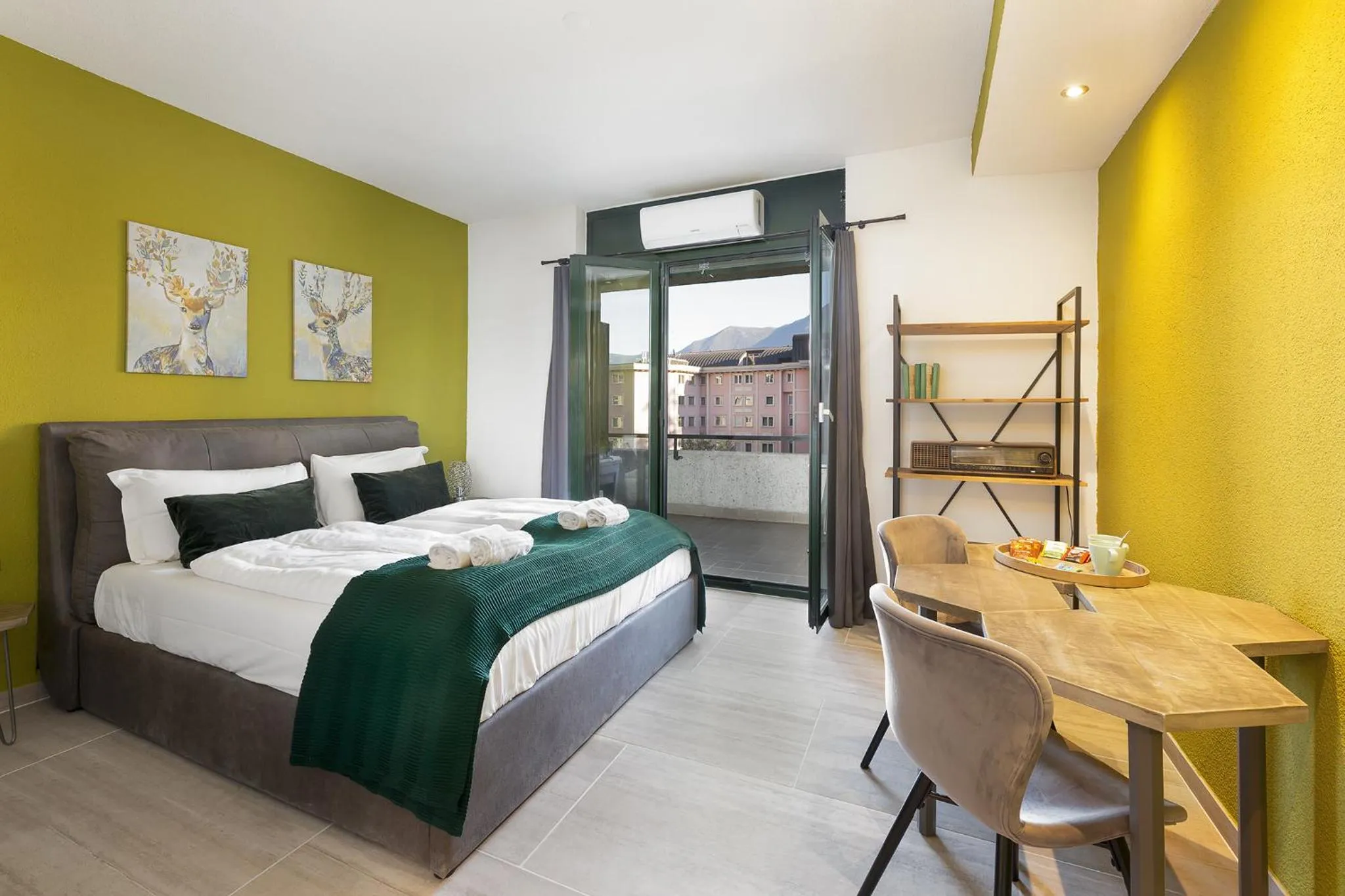 Bedroom, Bed in GuestHouse Lugano Center by LR