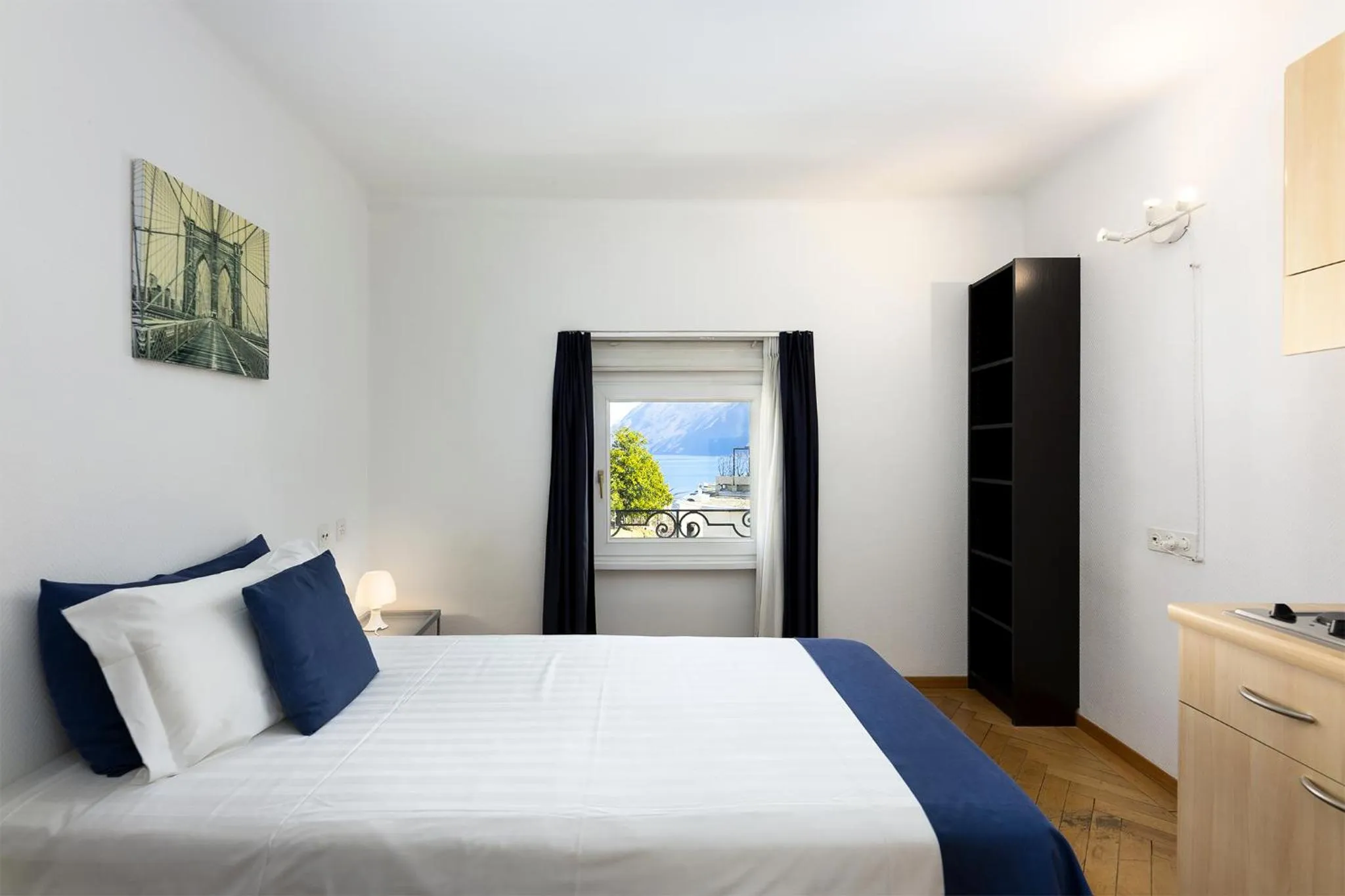 Bedroom, Bed in GuestHouse Lugano Center by LR