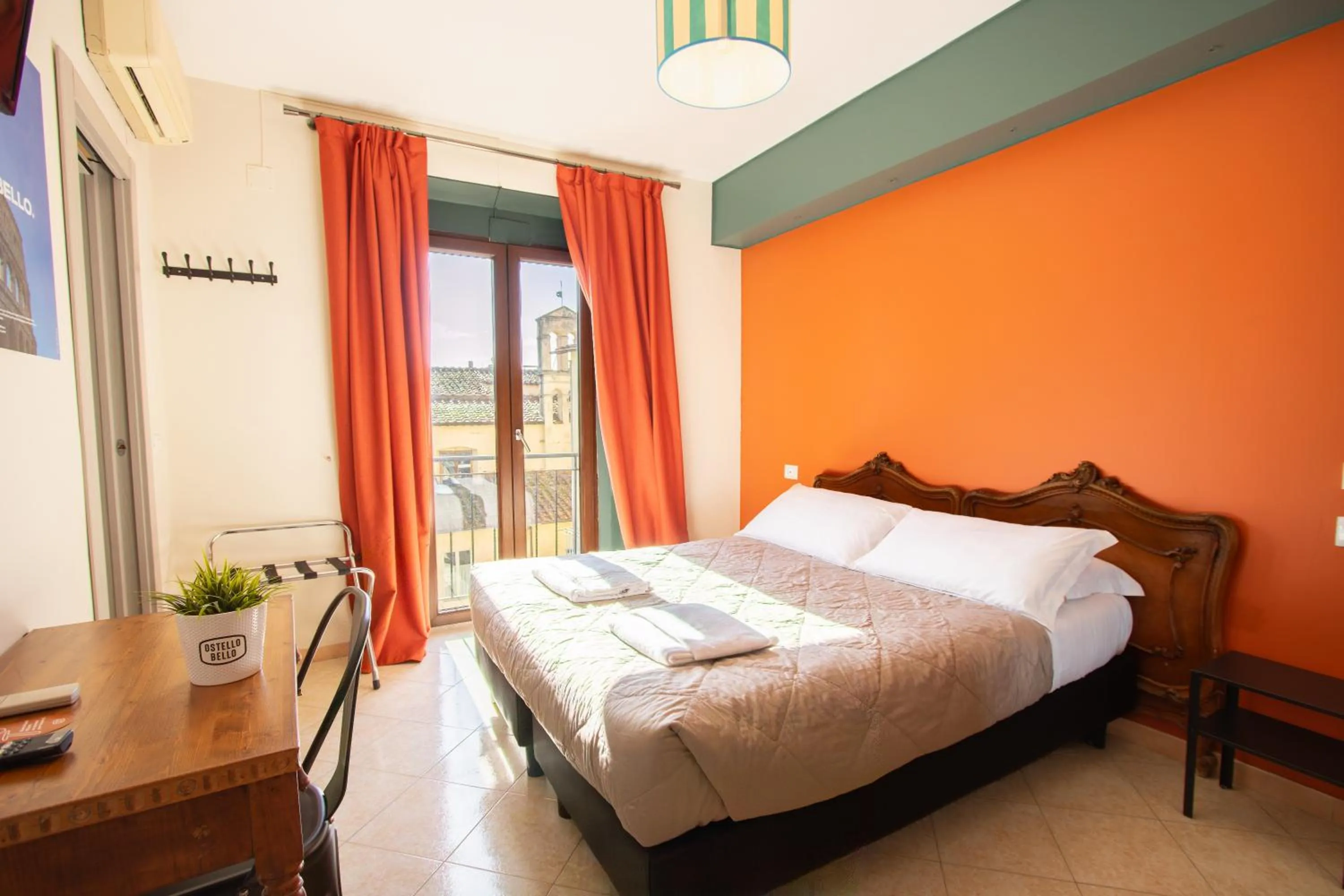 Bed in Hotel Merlini