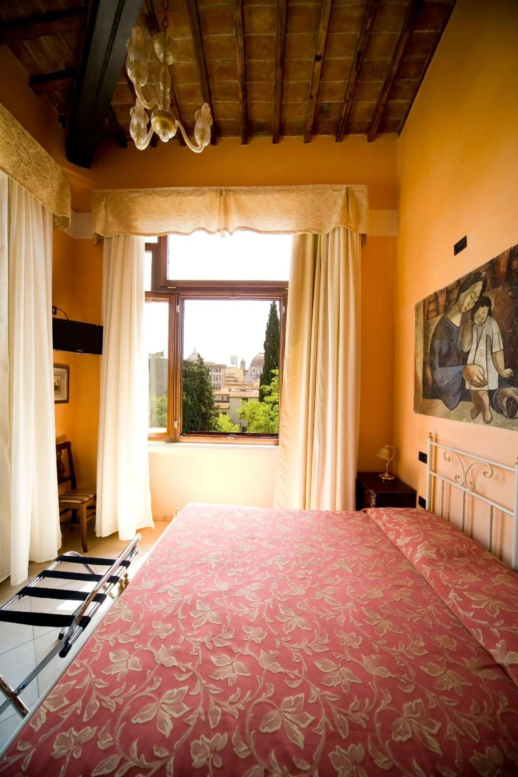 Bed in Hotel Merlini