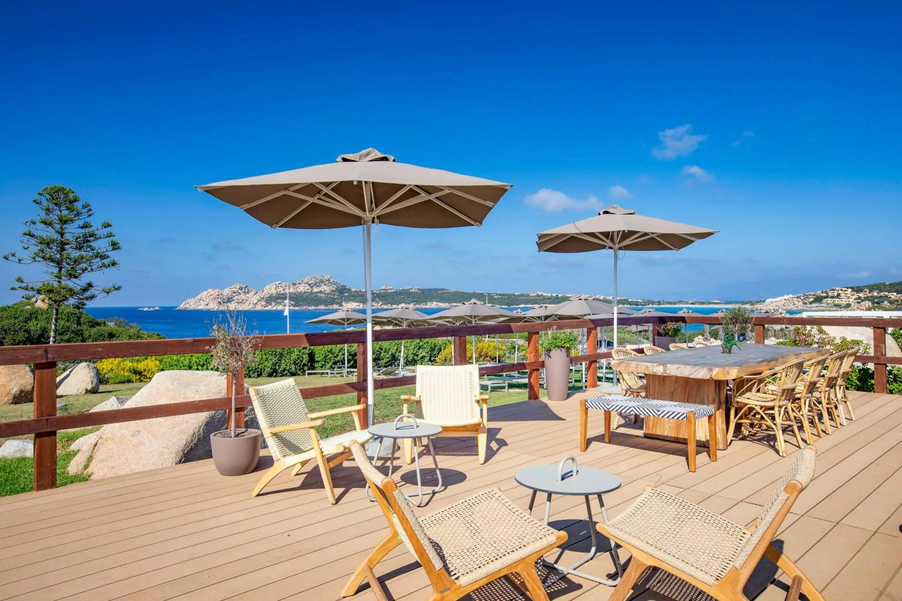 Patio in Mangia's Santa Teresa Sardinia, Curio Collection by Hilton