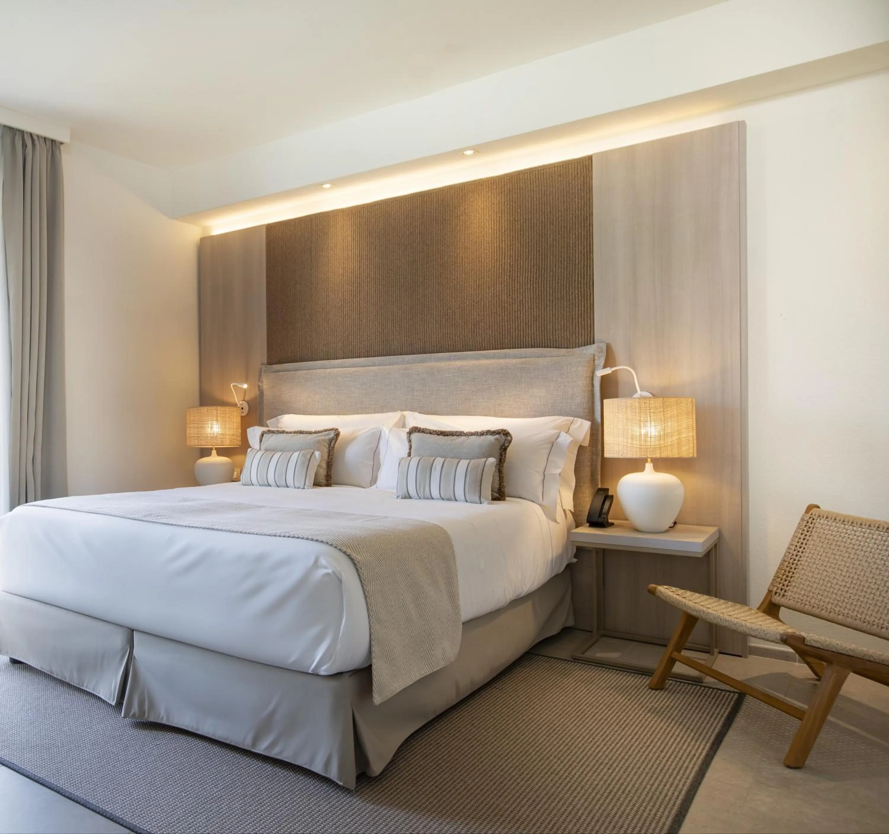 Bedroom, Bed in Mangia's Santa Teresa Sardinia, Curio Collection by Hilton