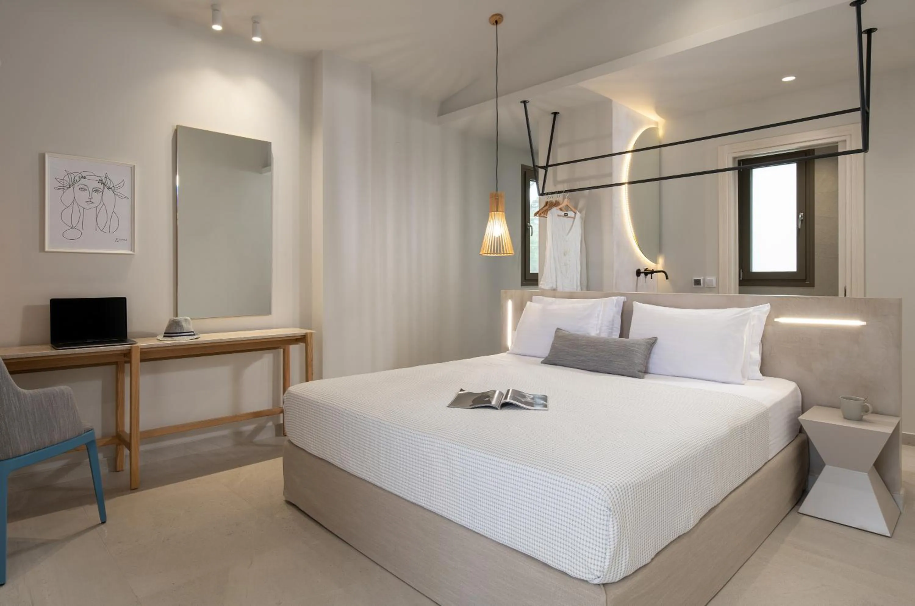 Bed in Philoxenia Hotel