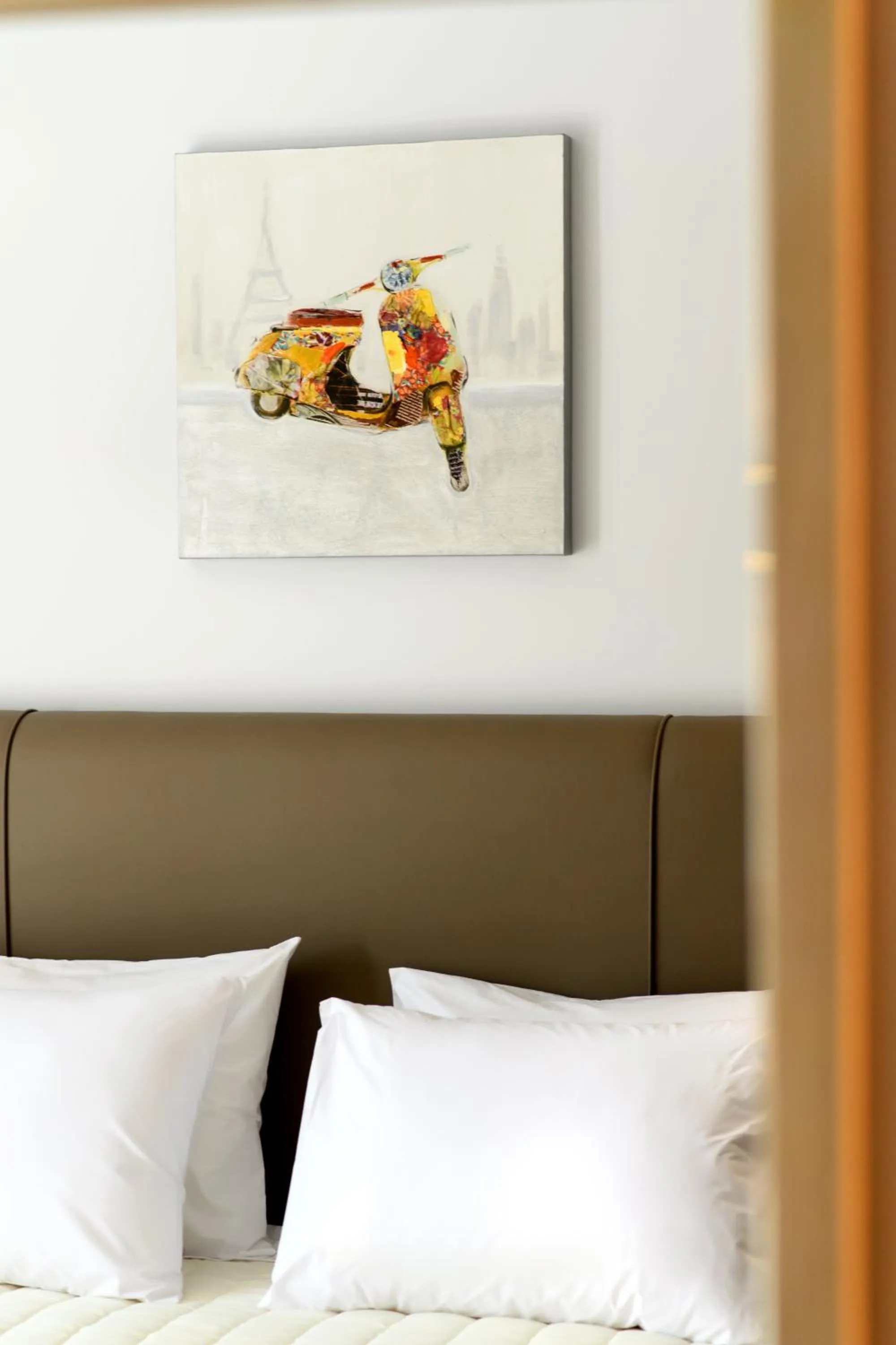 Decorative detail, Bed in Philoxenia Hotel