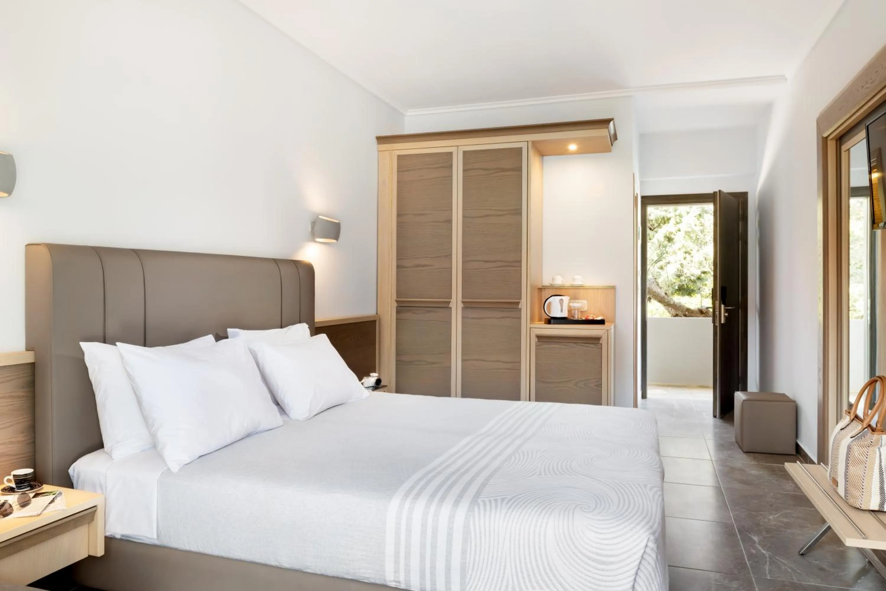 Bed in Philoxenia Hotel