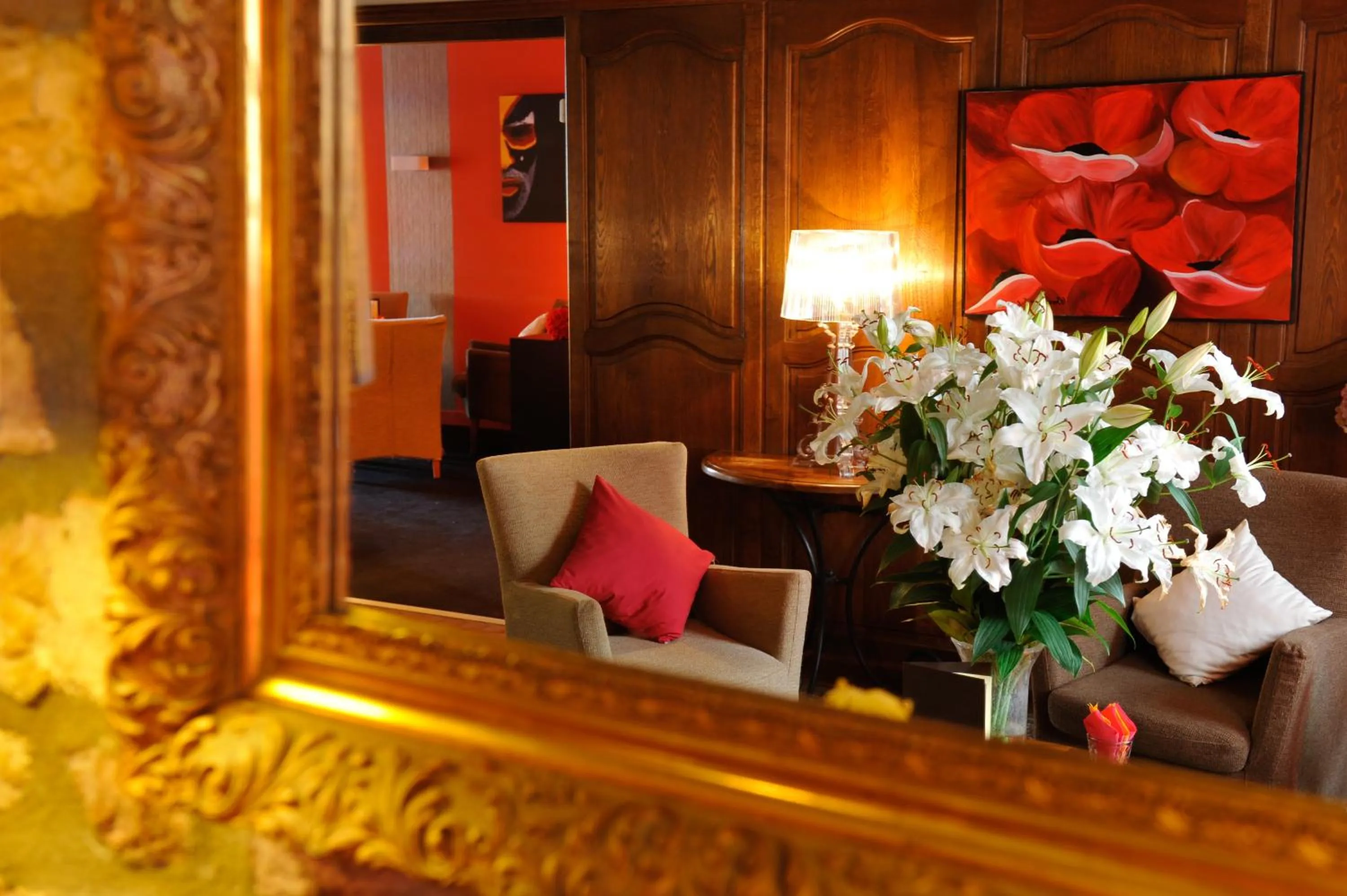 Decorative detail in Hotel La Chaumiere