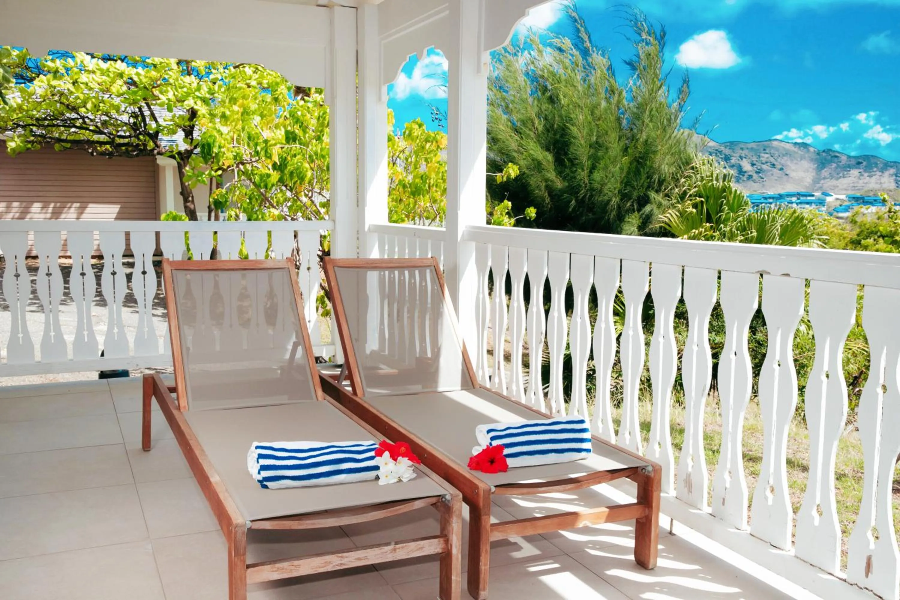 Garden view in Hotel La Plantation