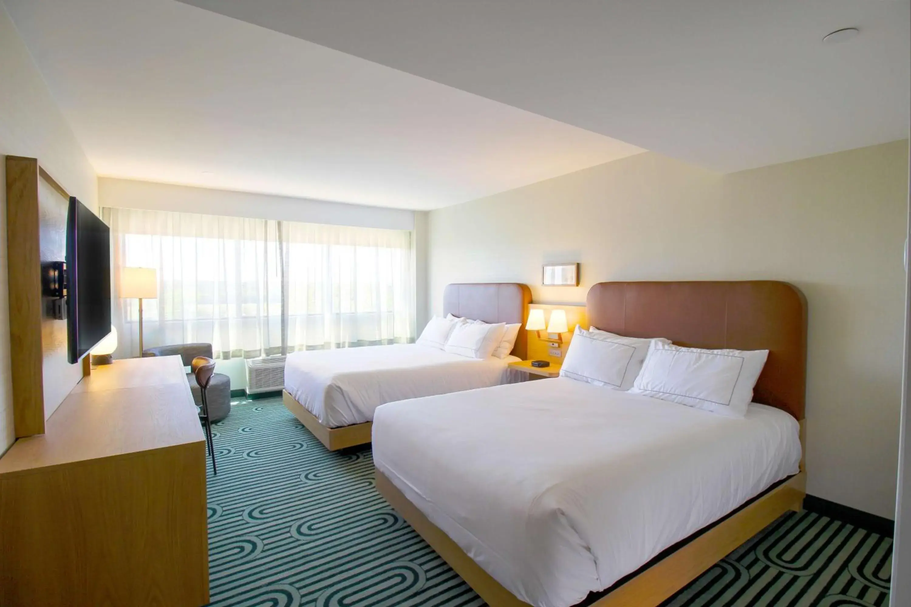 Queen Room with Two Queen Beds and River View in Doubletree By Hilton Clarksville Riverview Queen Room with Two Queen Beds and River View in Doubletree By Hilton Clarksville Riverview