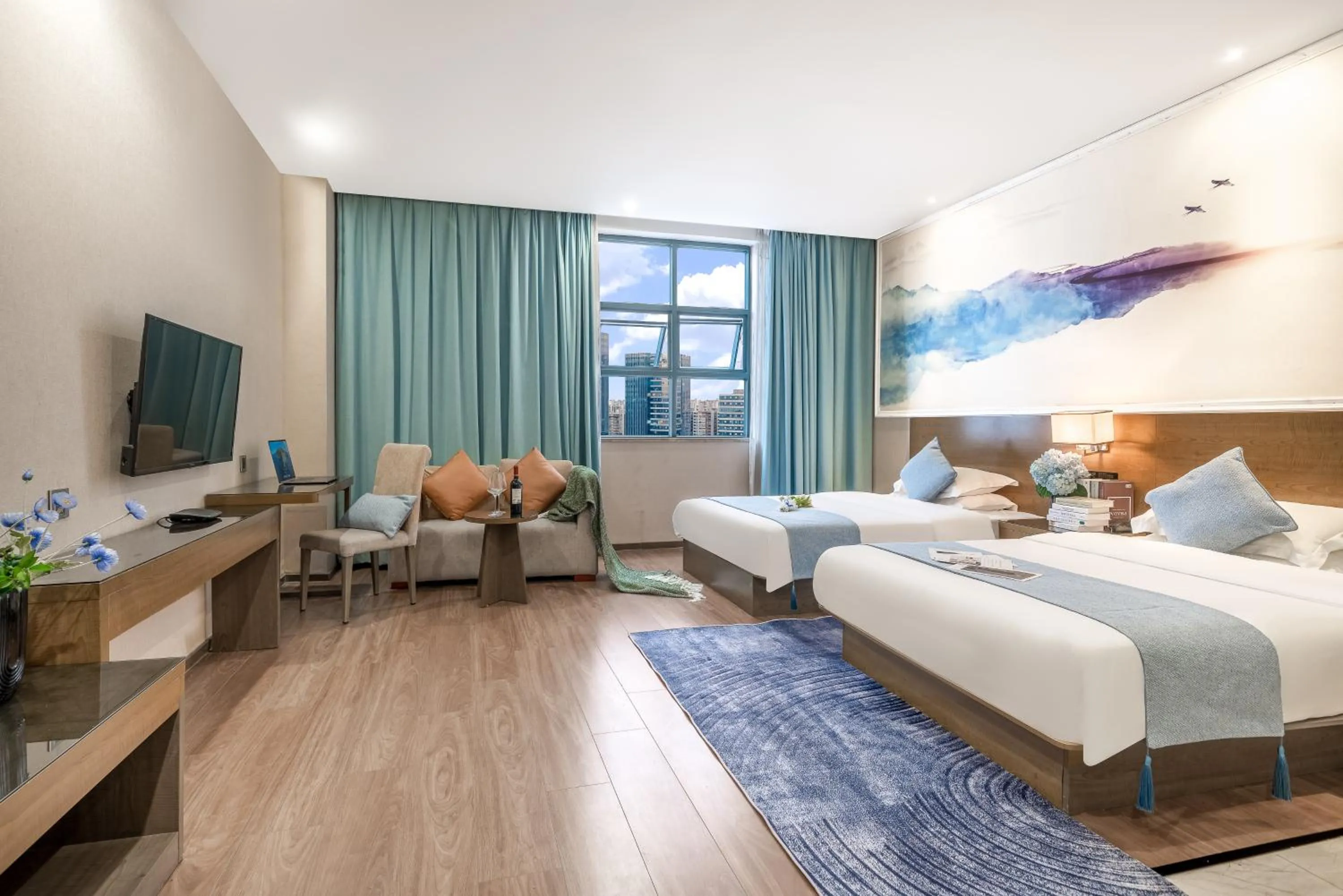 Bed in Zhongshan Bafei Hotel