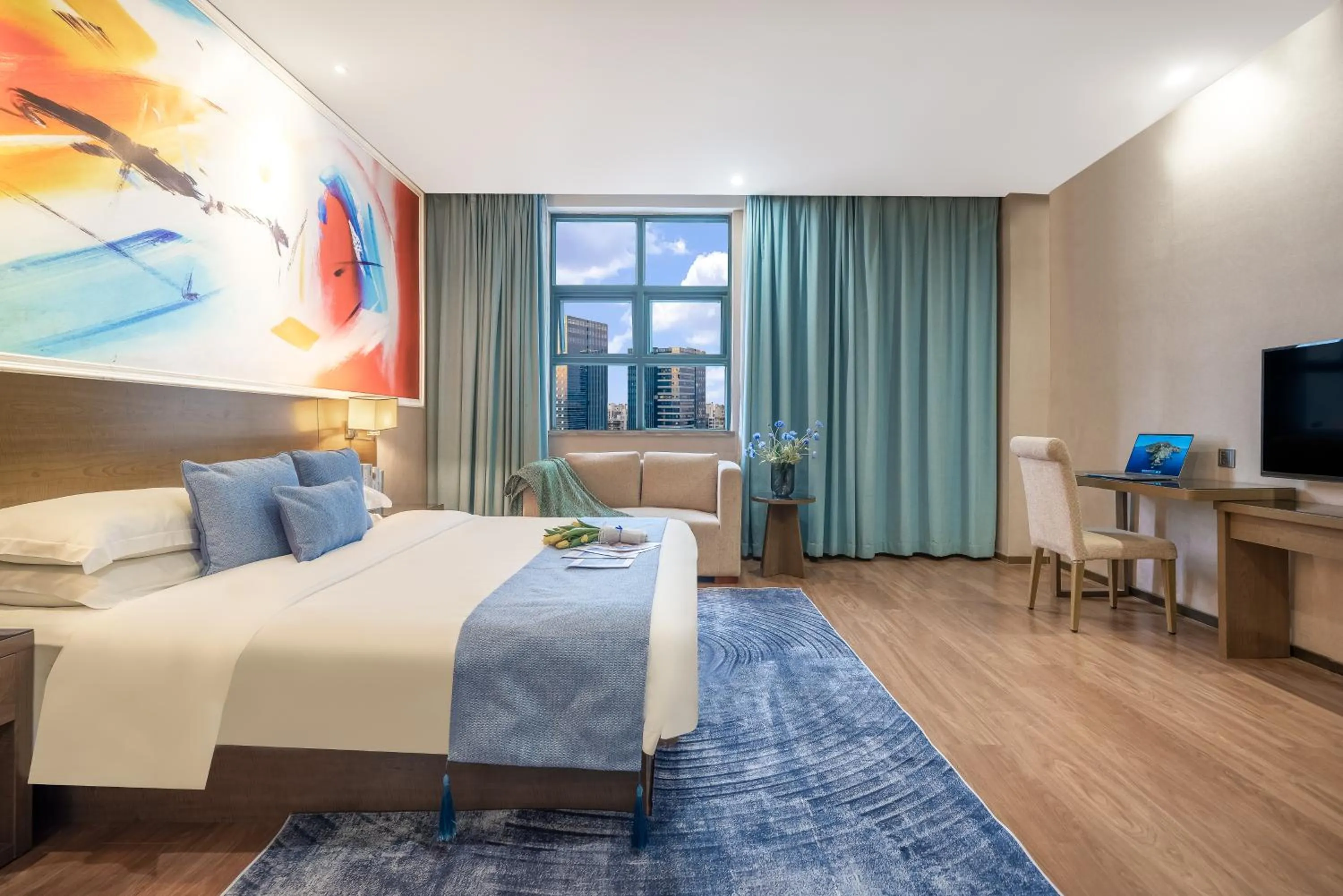 Bed in Zhongshan Bafei Hotel