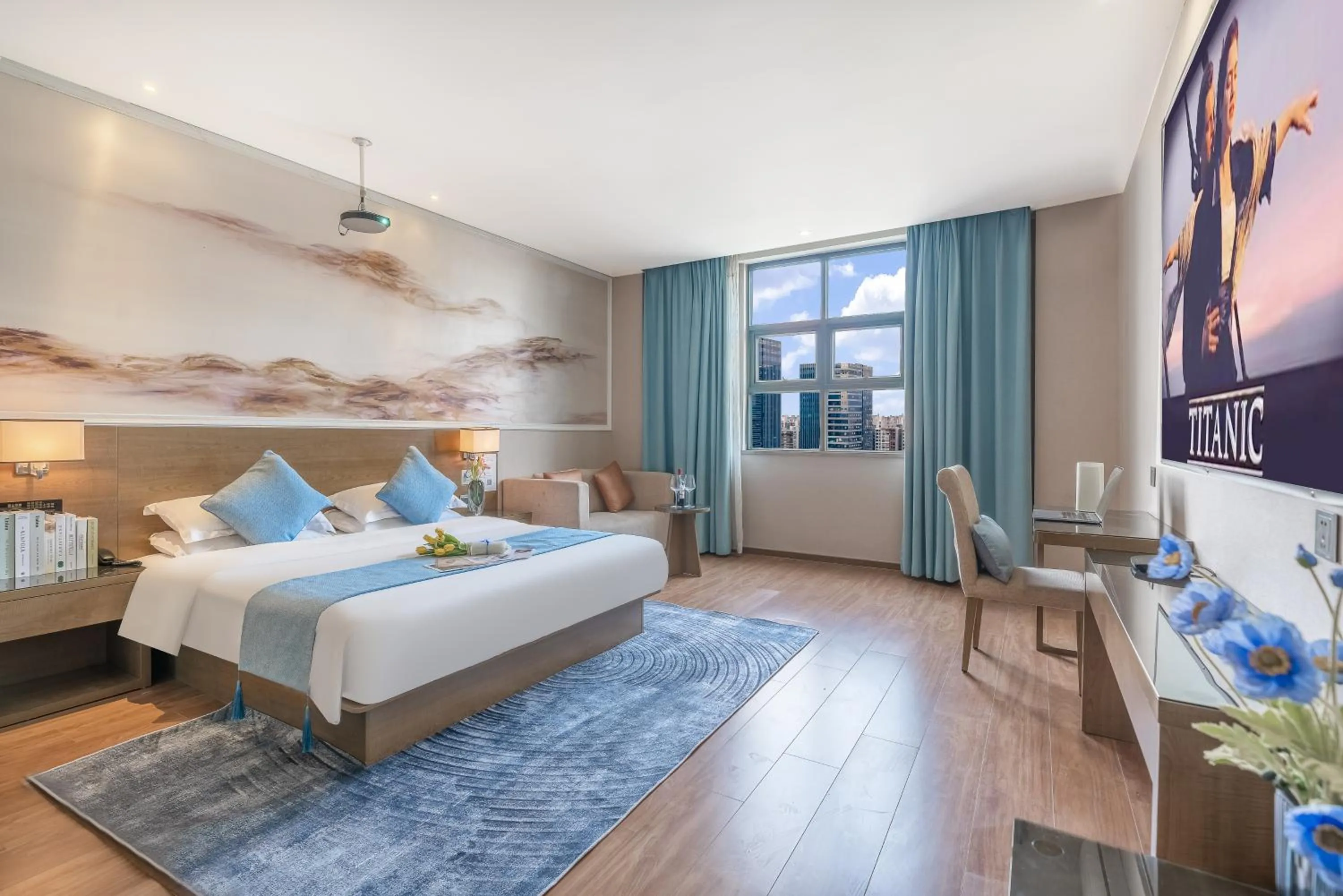 Bed in Zhongshan Bafei Hotel