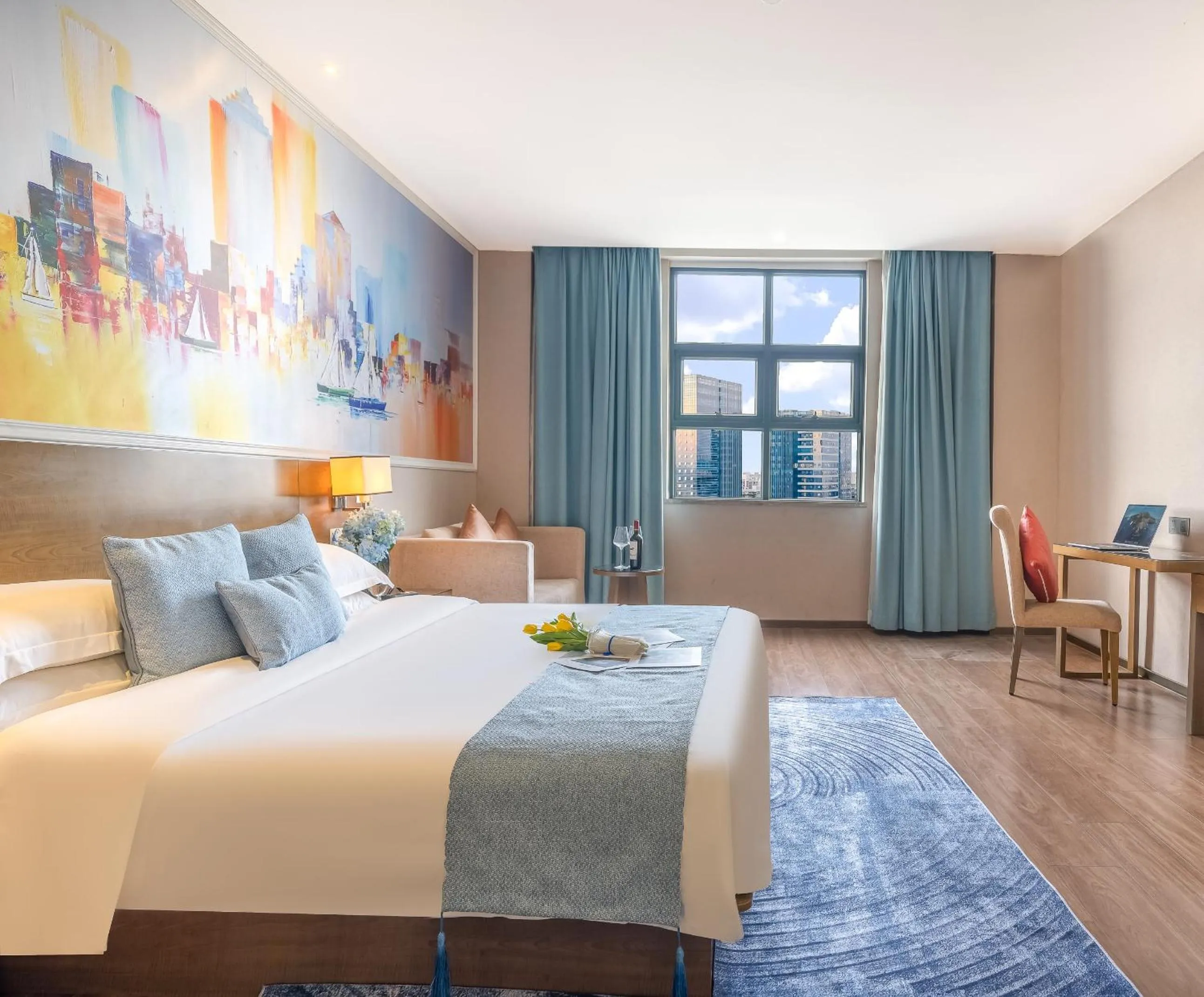 Bed in Zhongshan Bafei Hotel