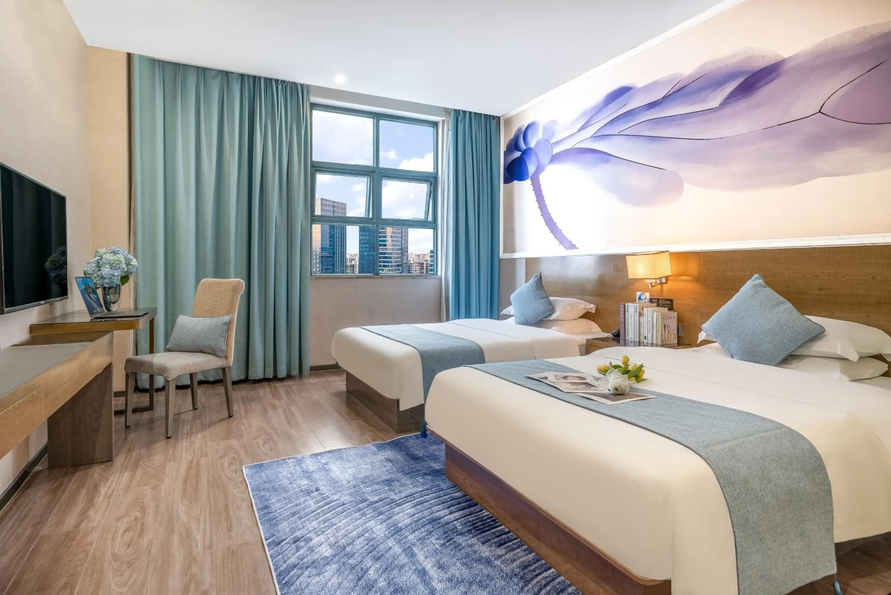 Bed in Zhongshan Bafei Hotel