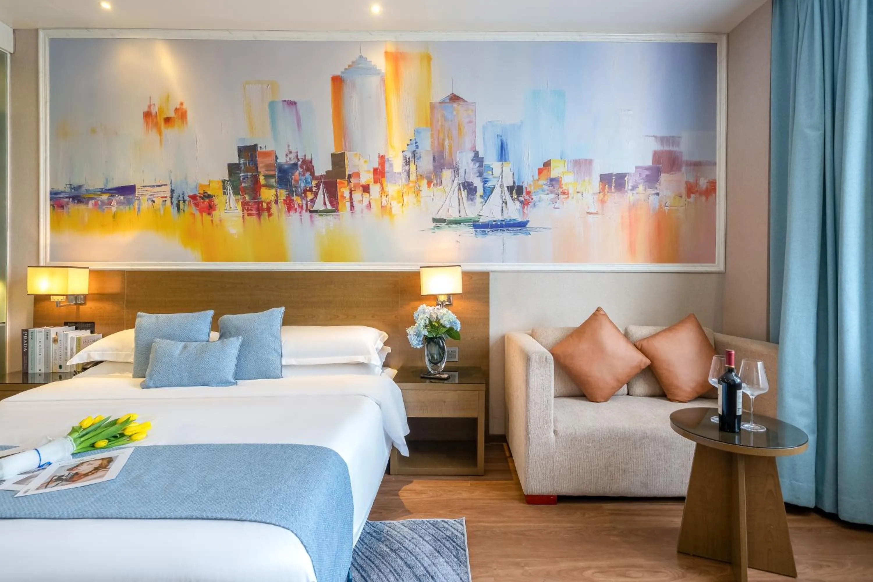 Bed in Zhongshan Bafei Hotel