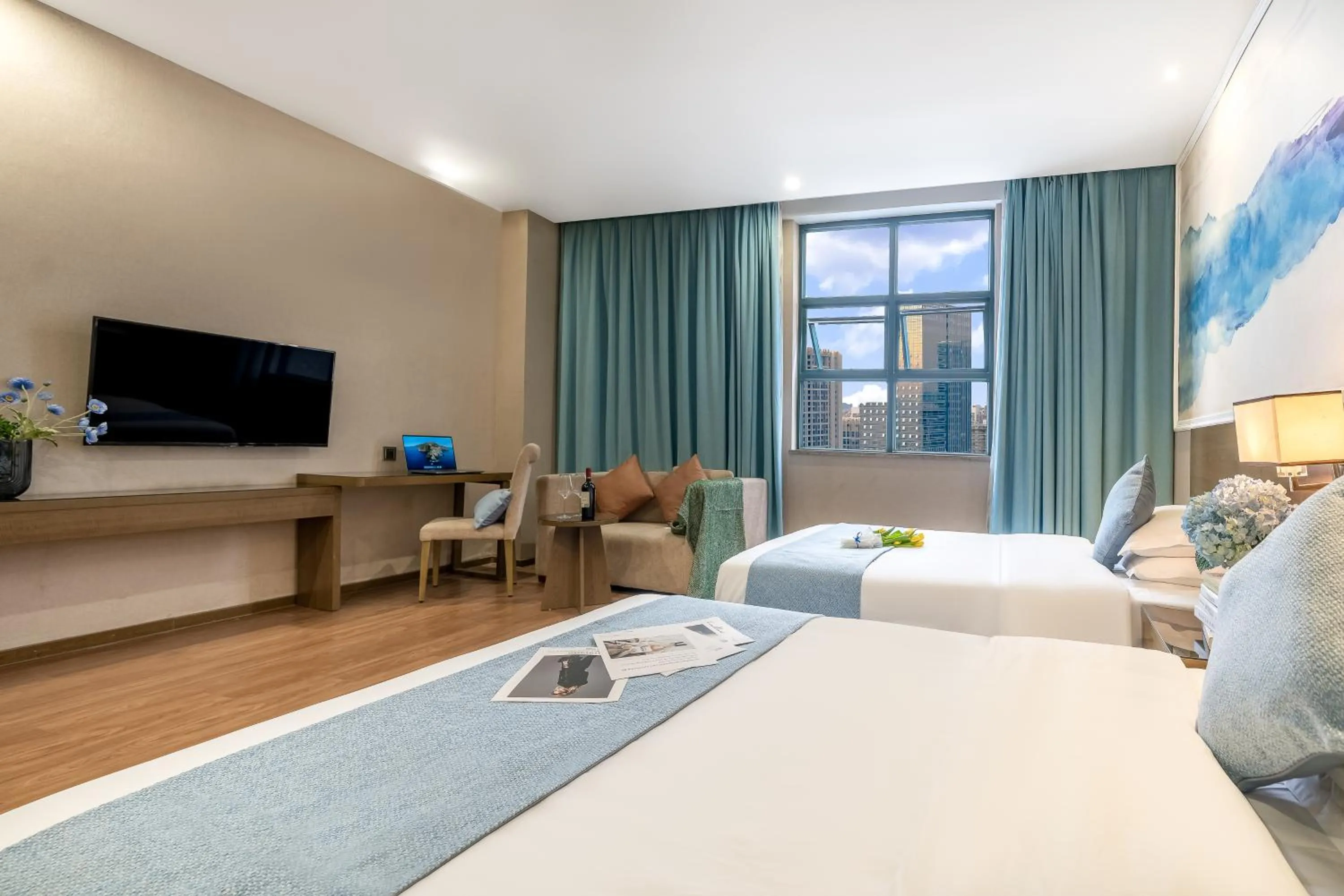 Bed in Zhongshan Bafei Hotel