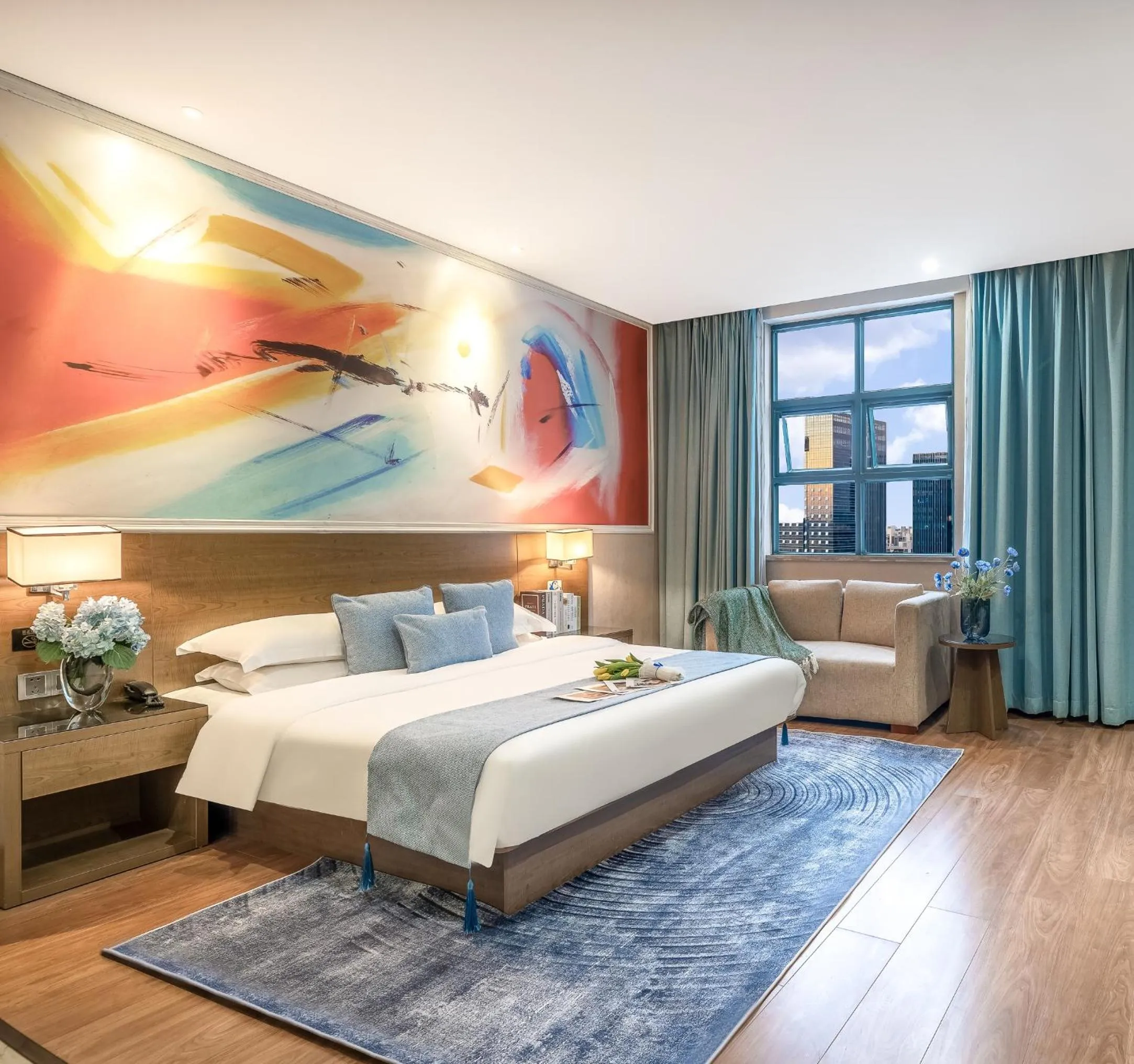 Bed in Zhongshan Bafei Hotel