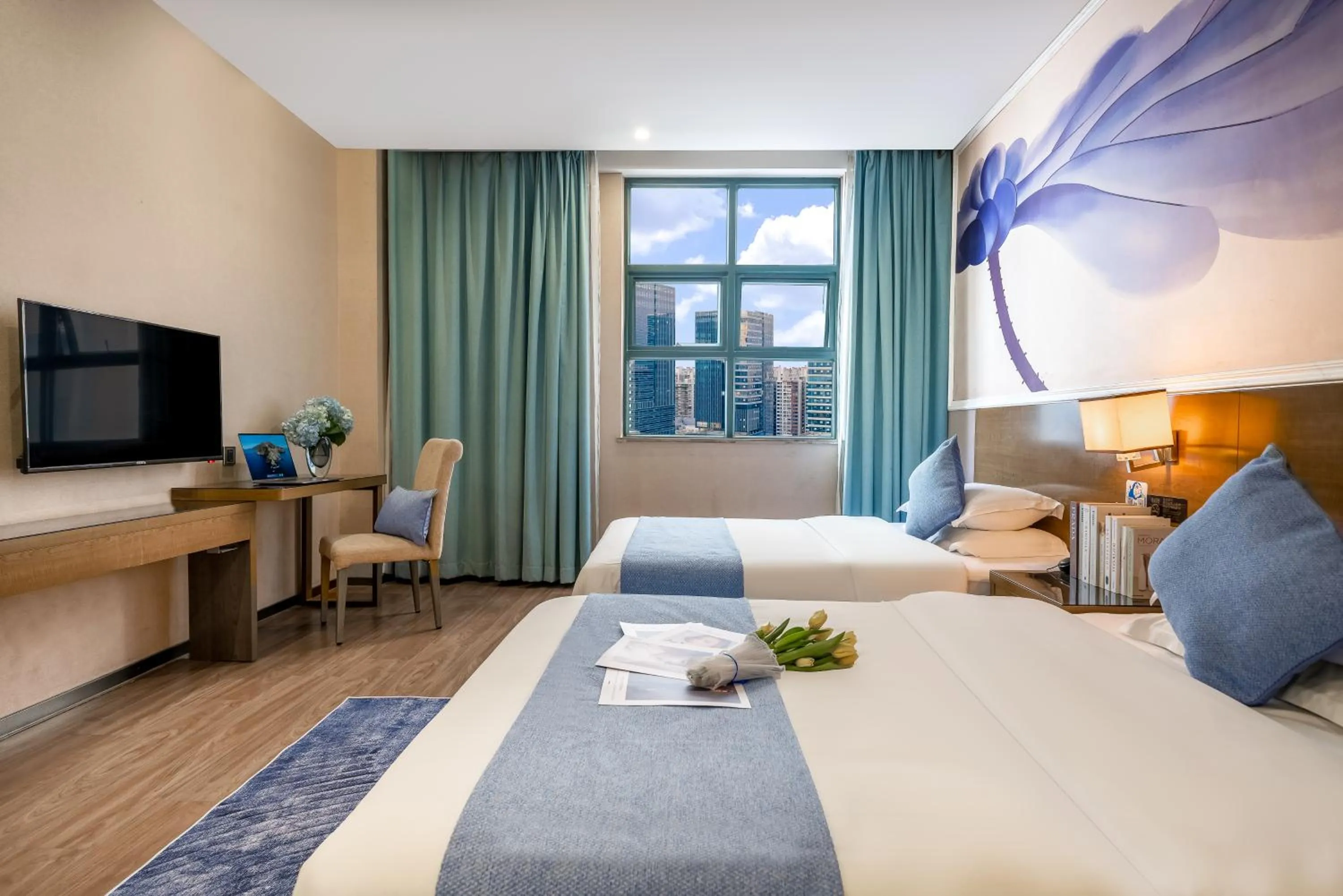 Bed in Zhongshan Bafei Hotel