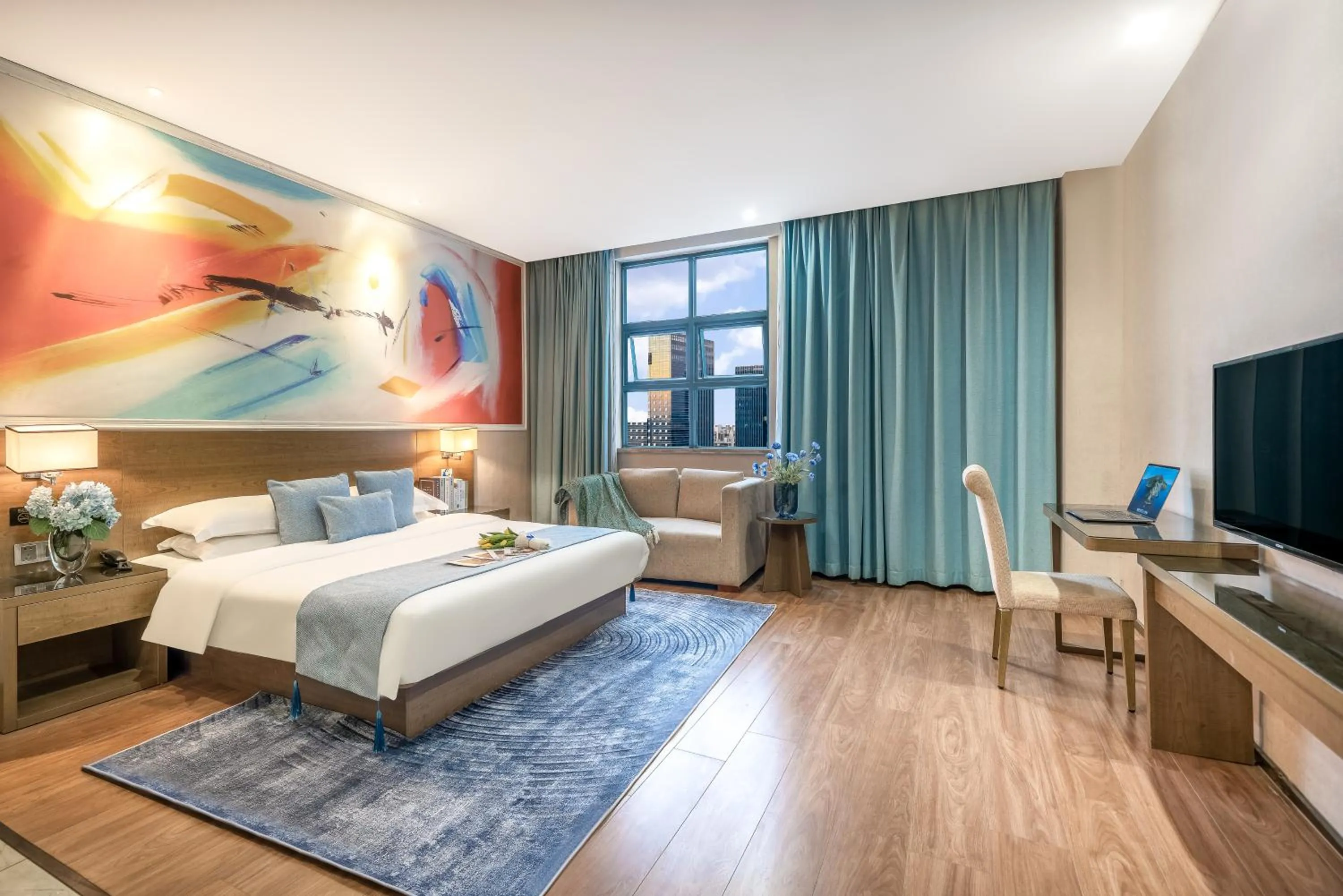 Bed in Zhongshan Bafei Hotel