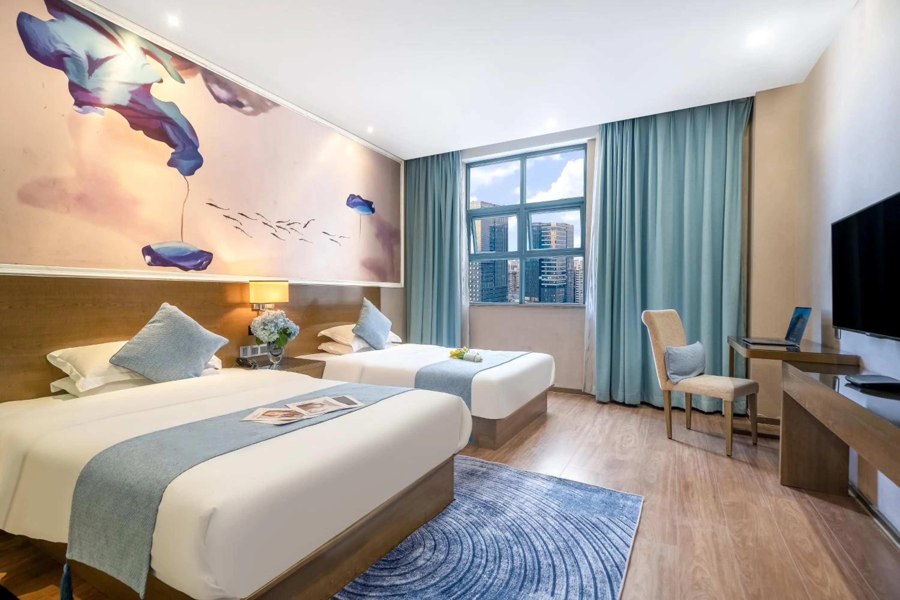 Bed in Zhongshan Bafei Hotel