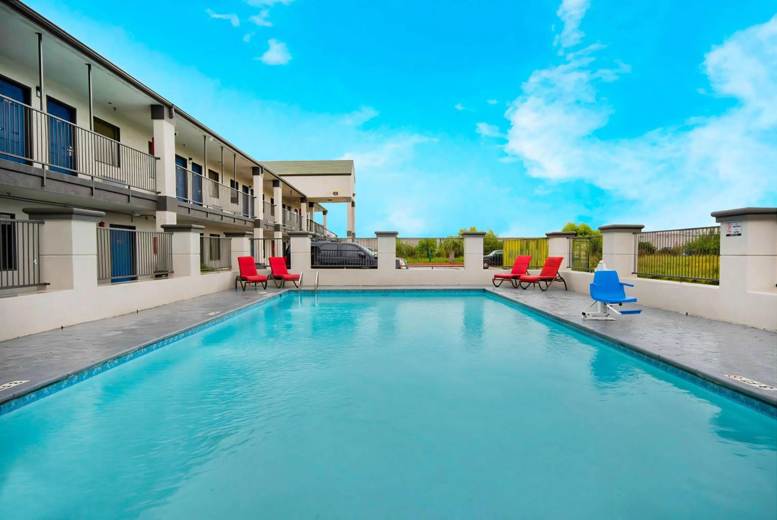 Pool view in Studio 6 - Texas City, TX