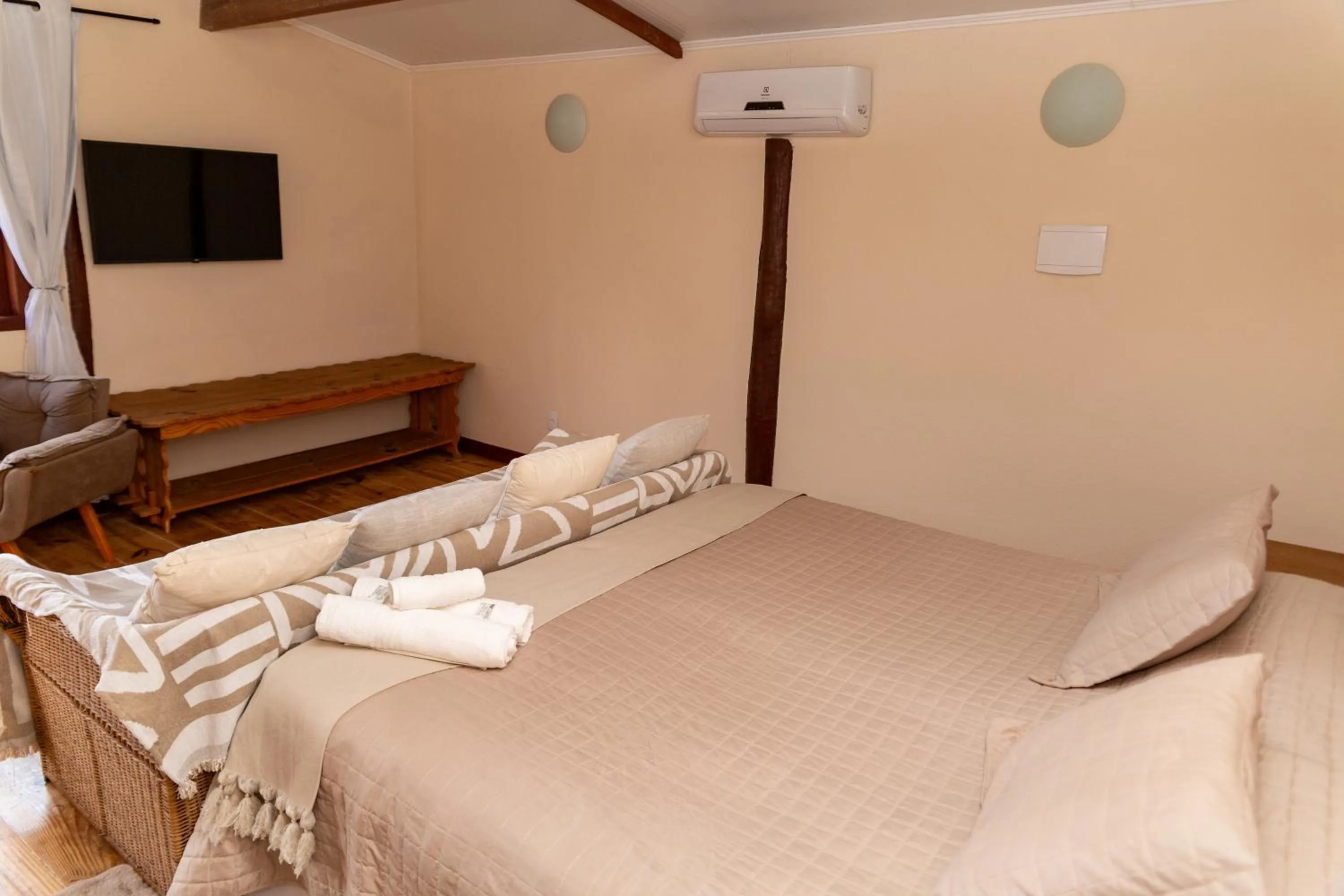 Bed in Pousada Paraíso Açú