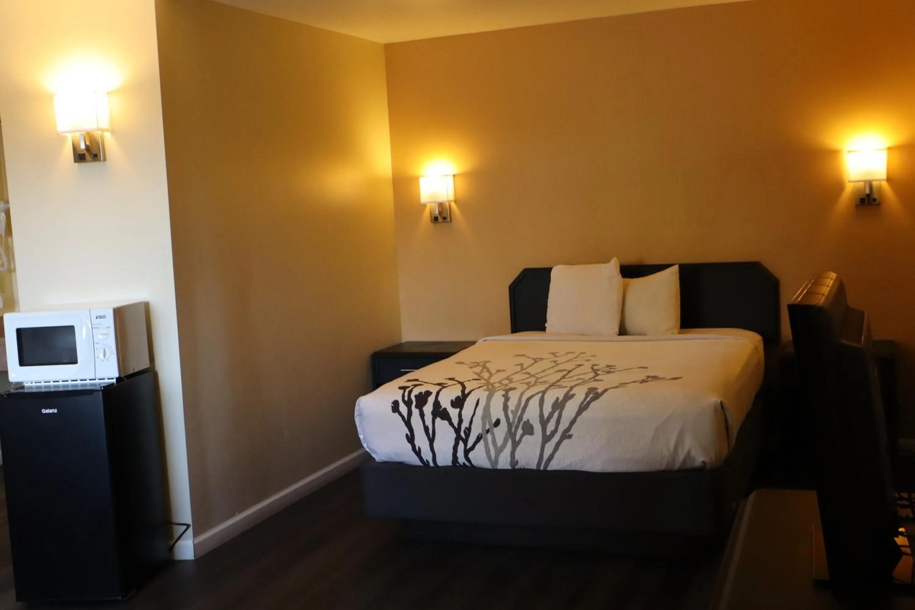 Bed in Black Canyon Motel